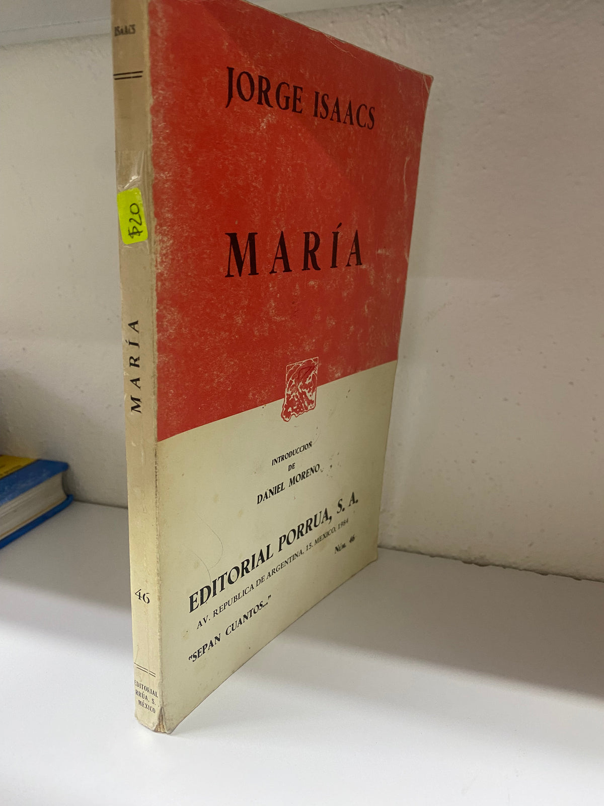 MARIA JORGE ISAACS USADO NOVELA JUAREZ 515