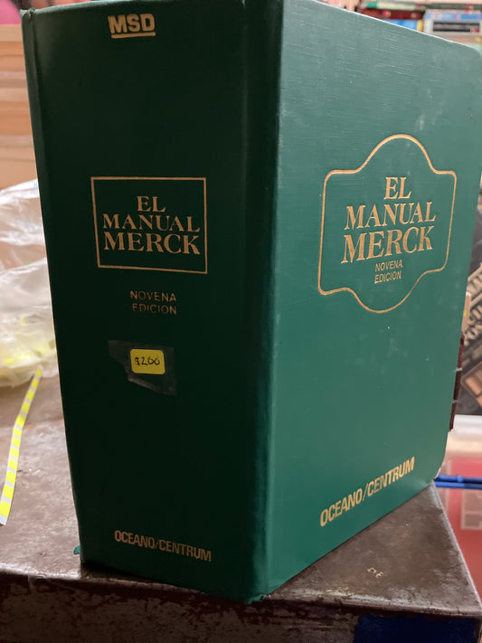 EL MANUAL MERK NOVENA EDICIÓN USADO SALUD ALDAMA