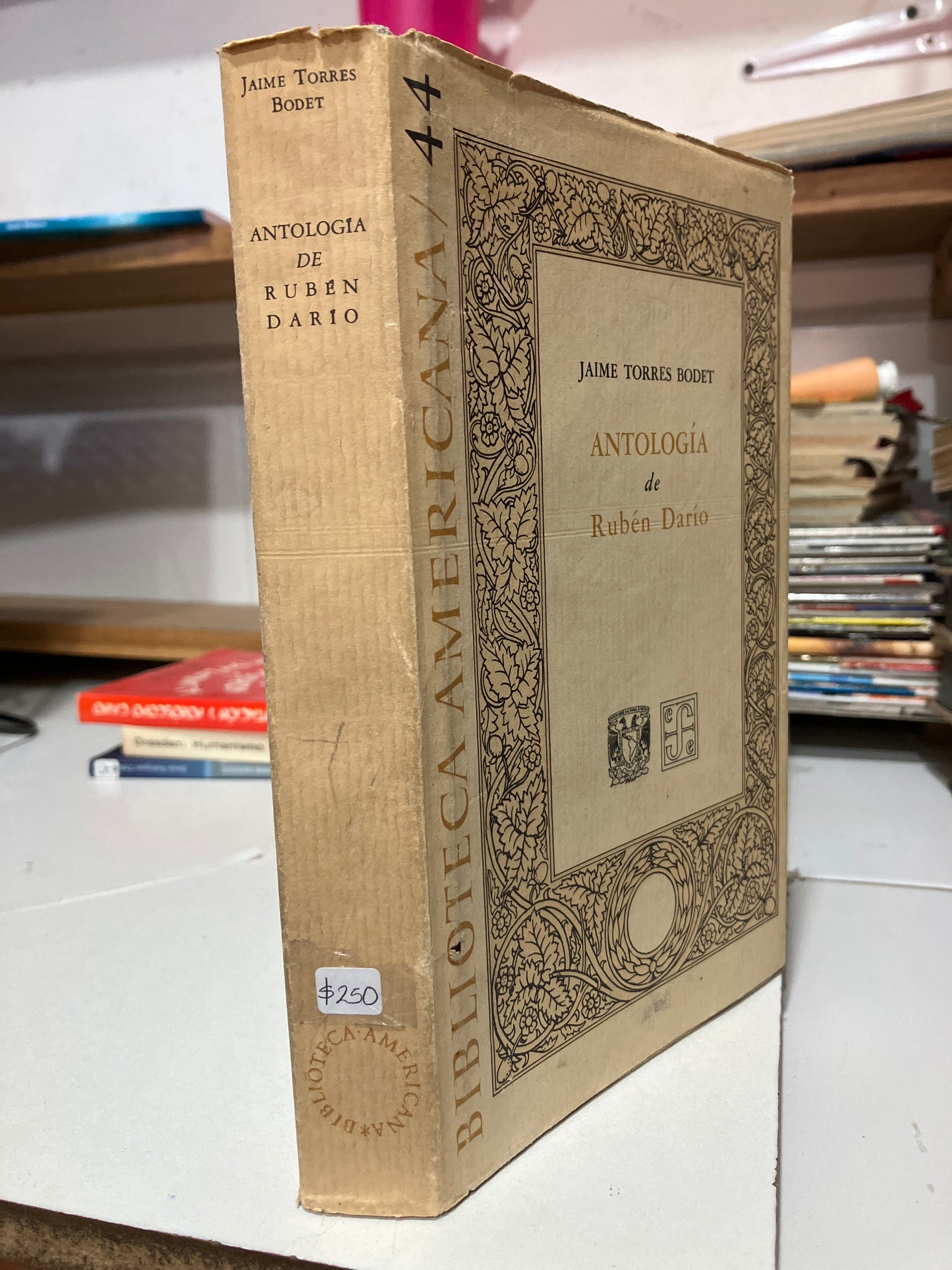 ANTOLOGÍA DE RUBÉN DARÍO 1966 POR JAIME TORRES BODET USADO ANTIGUOS JUAREZ