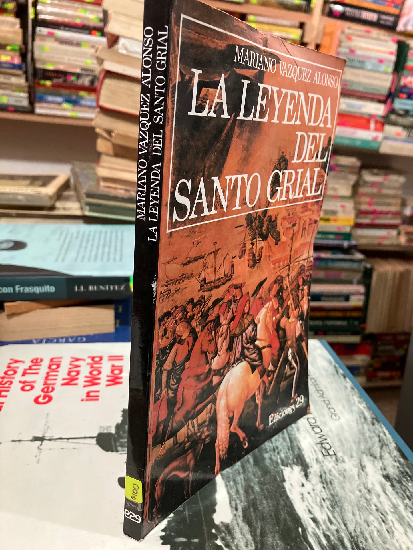 LA LEYENDA DEL SANTO GRIAL POR MARIANO VÁZQUEZ ALONSO USADO NOVELAS ALDAMA