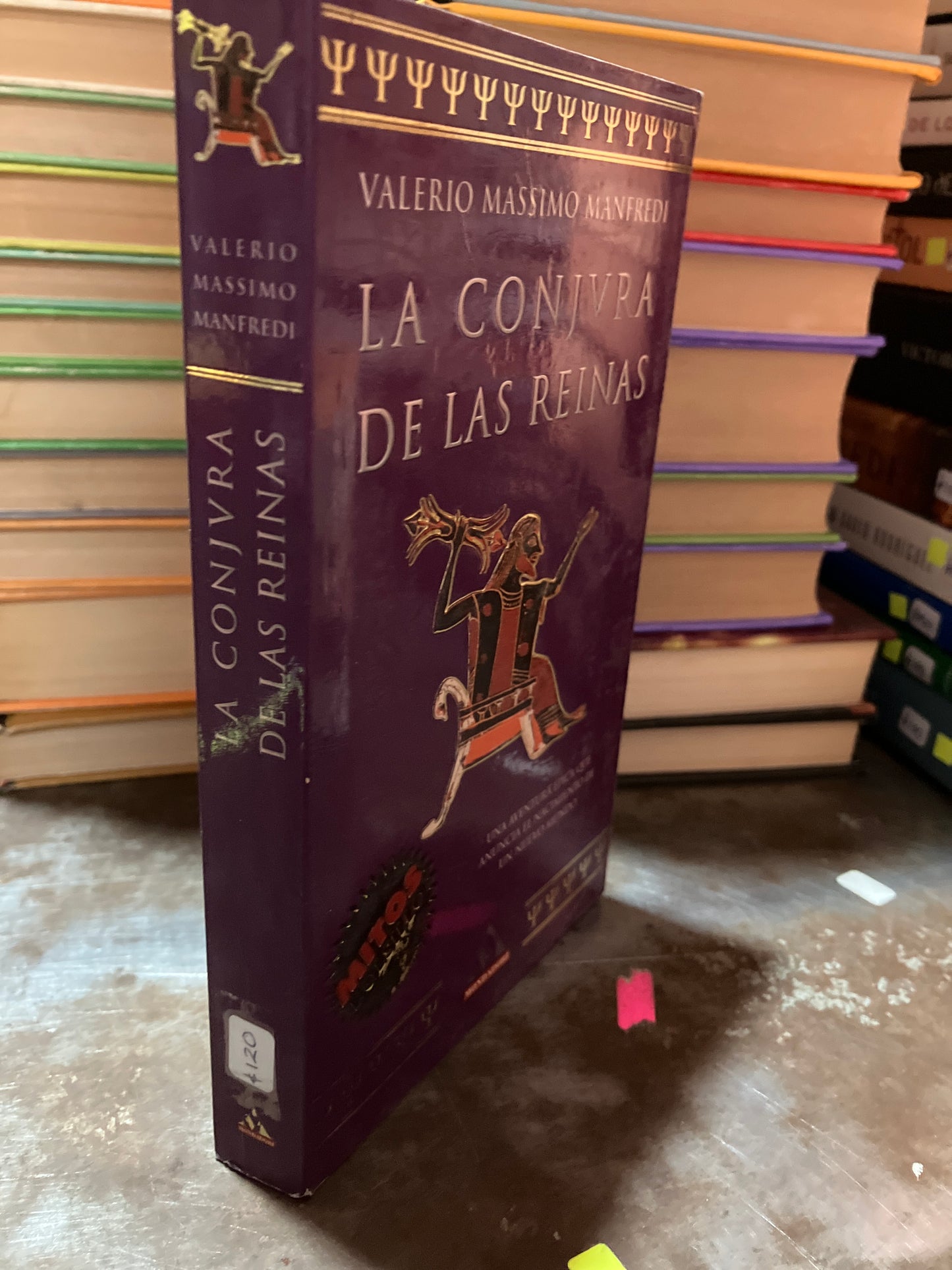 LA CONJVRA DE LAS REINAS POR VALERIO MASSIMO MANFREDI USADO NOVELAS ALDAMA