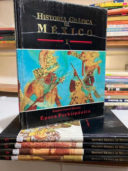 HISTORIA GRÁFICA DE MÉXICO 5 TOMOS POR JOAQUÍN GARCIA BÁRCENA USADO HISTORIA JUAREZ