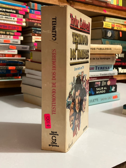 TESTIMONIO DE DOS HOMBRES POR TAYLOR CALDWELL USADO NOVELAS JUAREZ