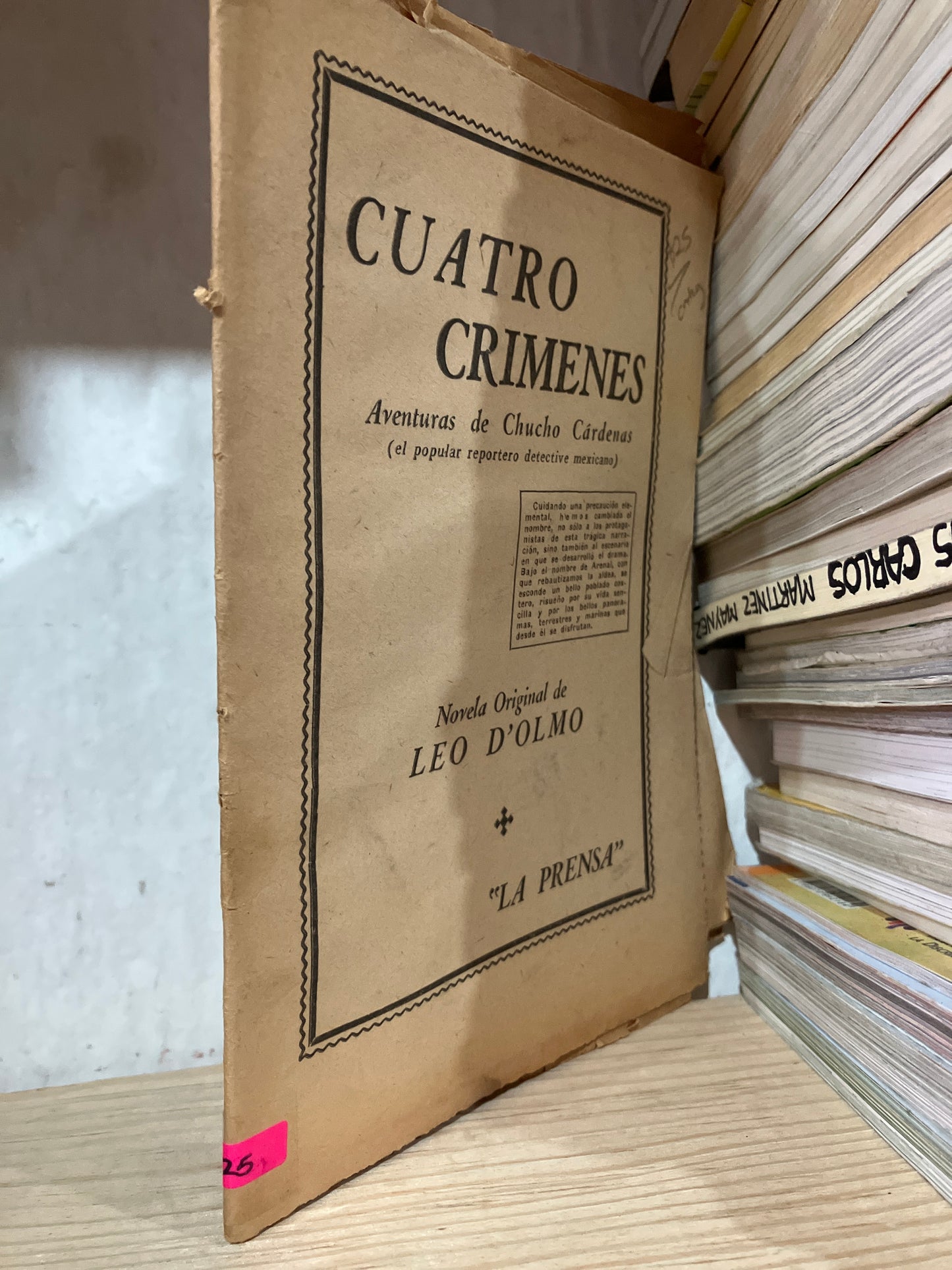 CUATRO CRÍMENES POR LEO DOLMO USADO ANTIGUOS ALDAMA