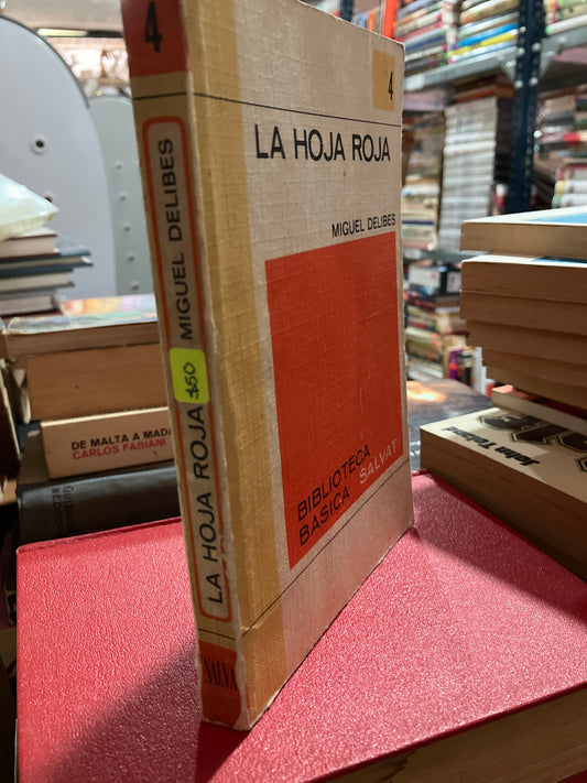 LA HOJA ROJA POR MIGUEL DELIBES USADO NOVELA ALDAMA