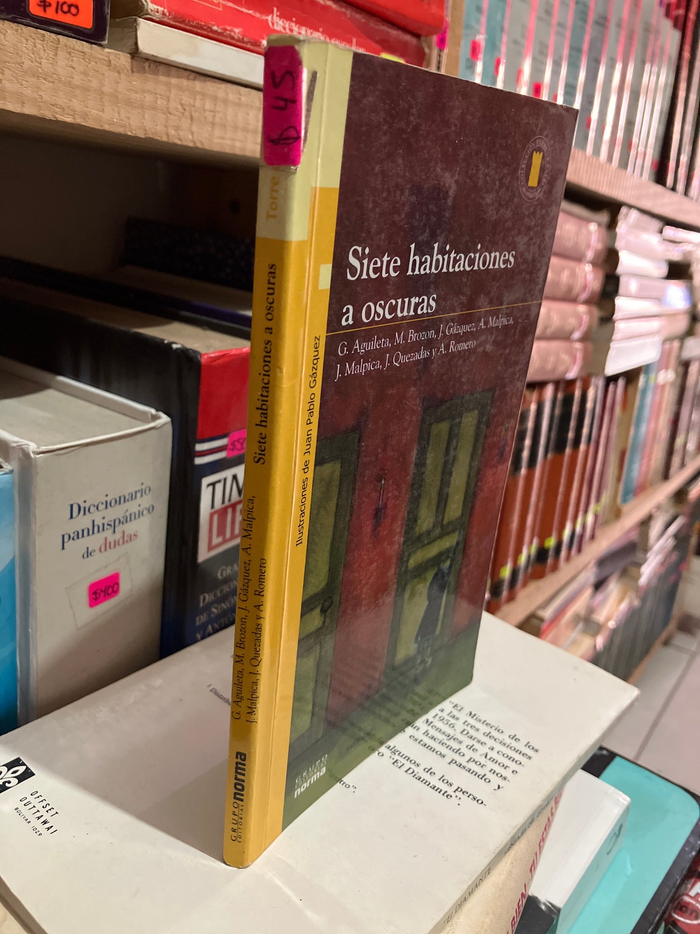 SIETE HABITACIONES A OSCURAS POR G AGUILETA Y OTROS USADO NOVELA LITERARIO 305