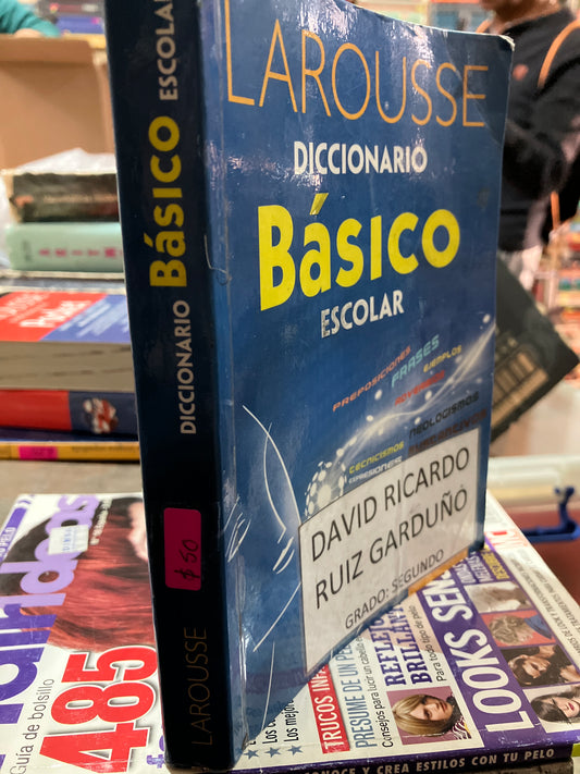 LAROUSSE DICCIONARIO BÁSICO ESCOLAR USADO EDUCACION ALDAMA