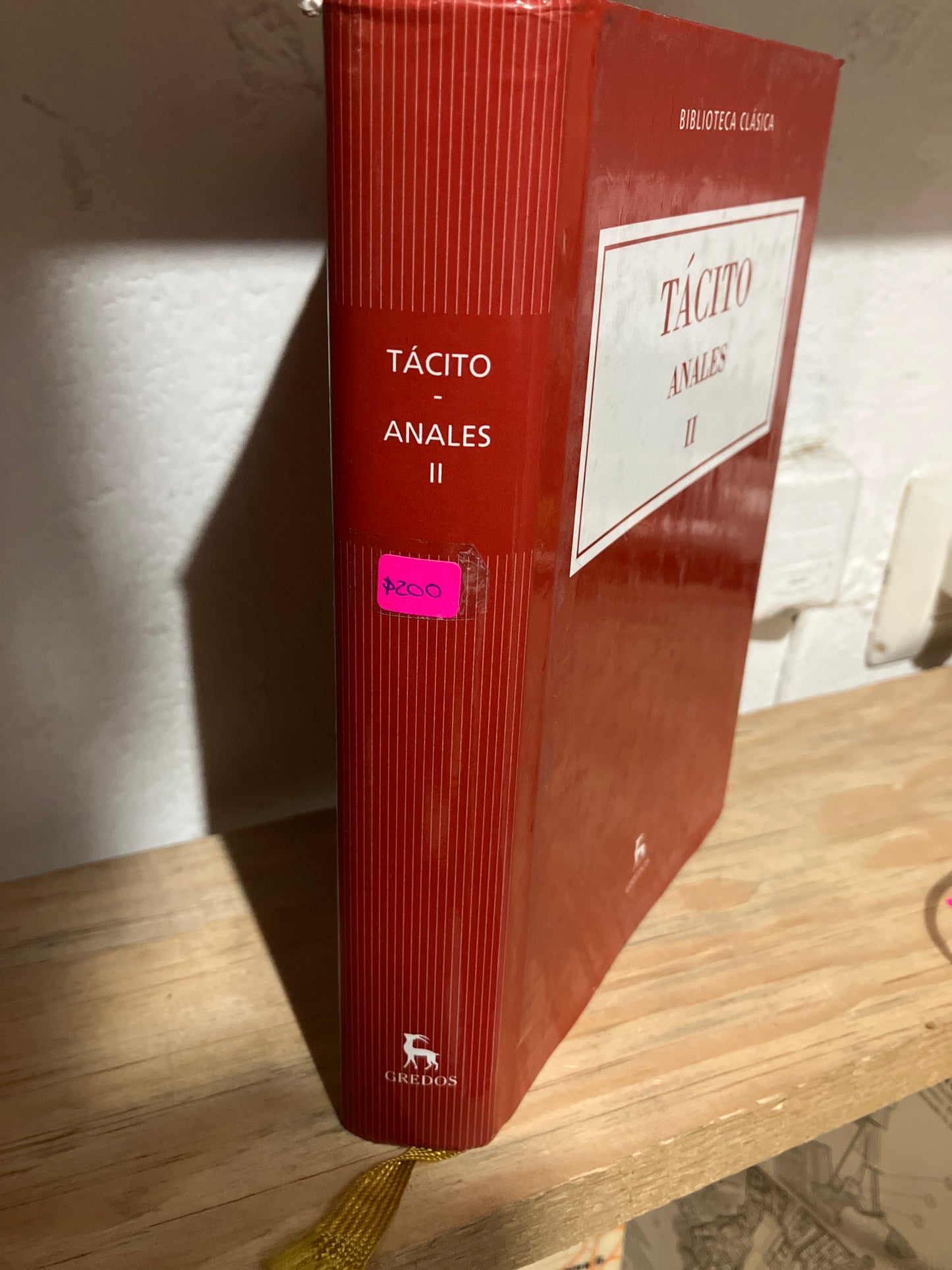 TÁCITO ANALES II USADO NOVELAS JUAREZ