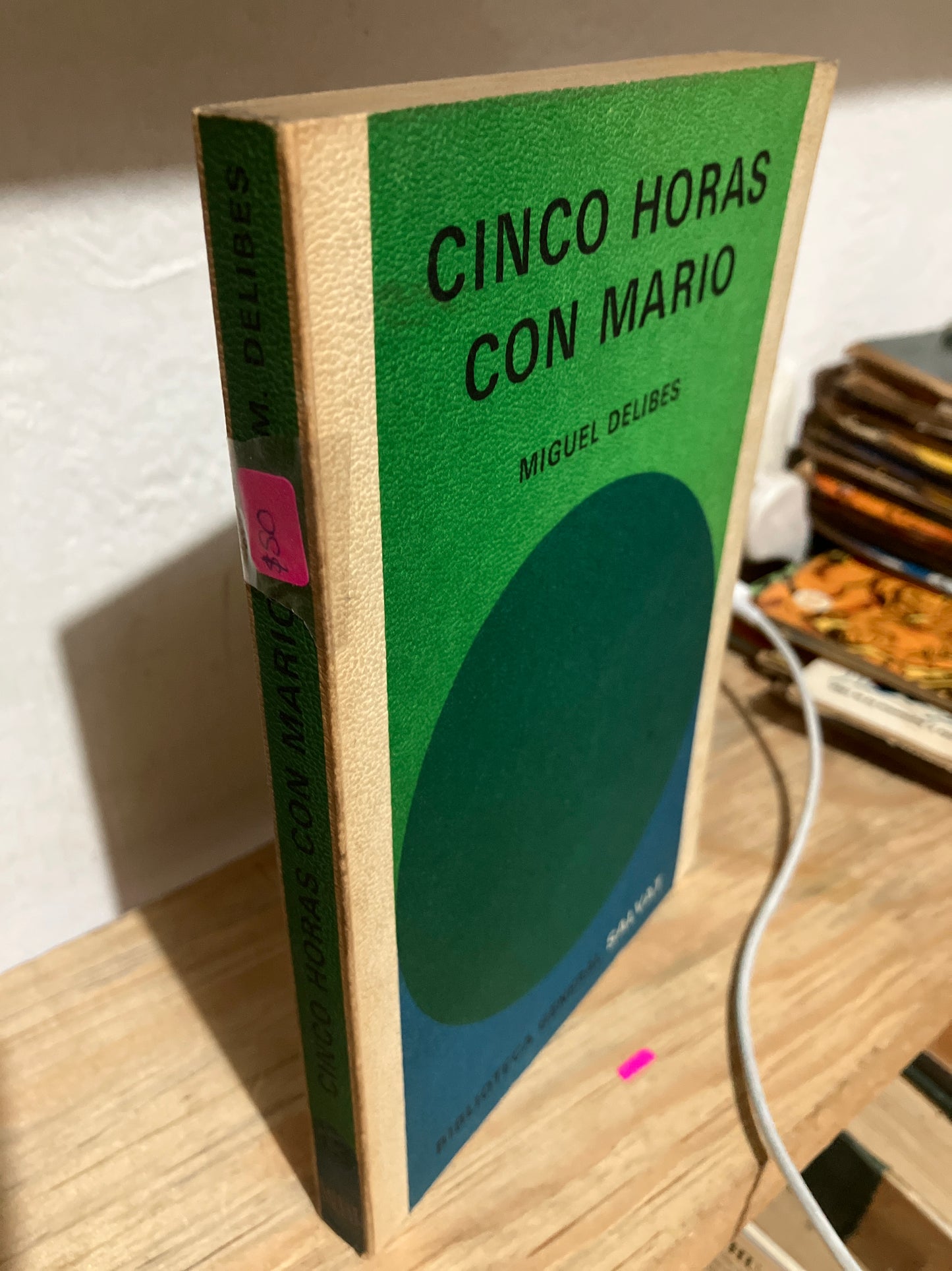 CINCO HORAS CON MARIO POR MIGUEL DELIBES USADO NOVELAS JUAREZ