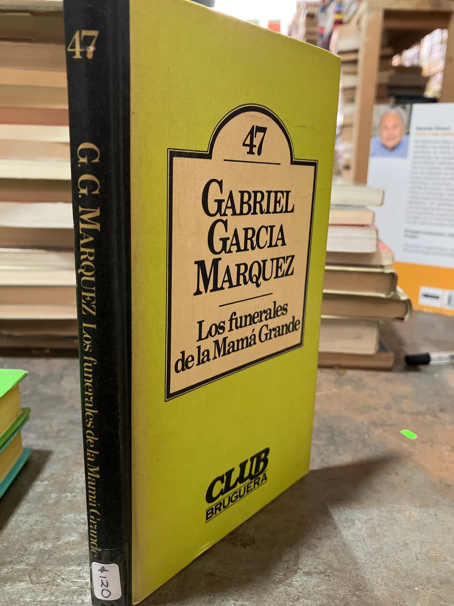 LOS FUNERALES DE LA MAMÁ GRANDE POR GABRIEL GARCIA MÁRQUEZ USADO NOVELAS ALDAMA