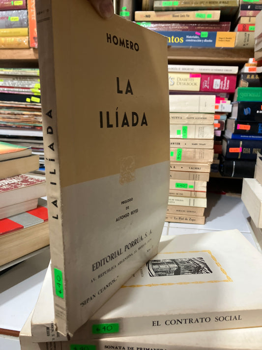 LA ILIADA POR HOMERO USADO NOVELAS JUAREZ