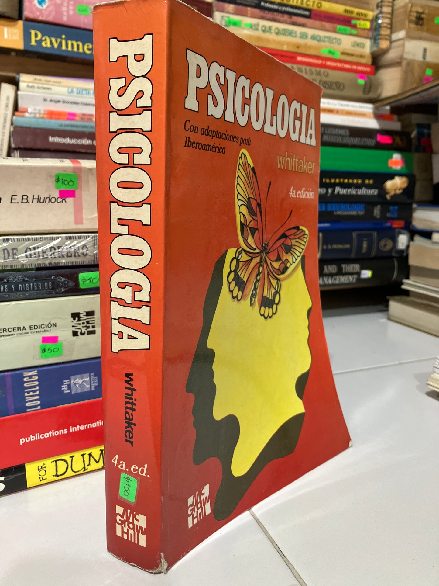 PSICOLOGÍA CUARTA EDICIÓN POR WHITTAKER USADO PSICOLOGÍA JUAREZ
