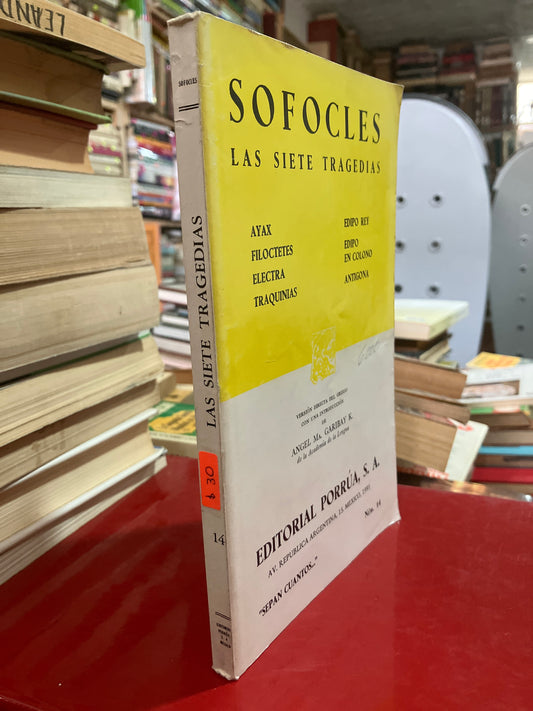 LAS SIETE TRAGEDIAS POR SOFOCLES USADO NOVELA ALDAMA