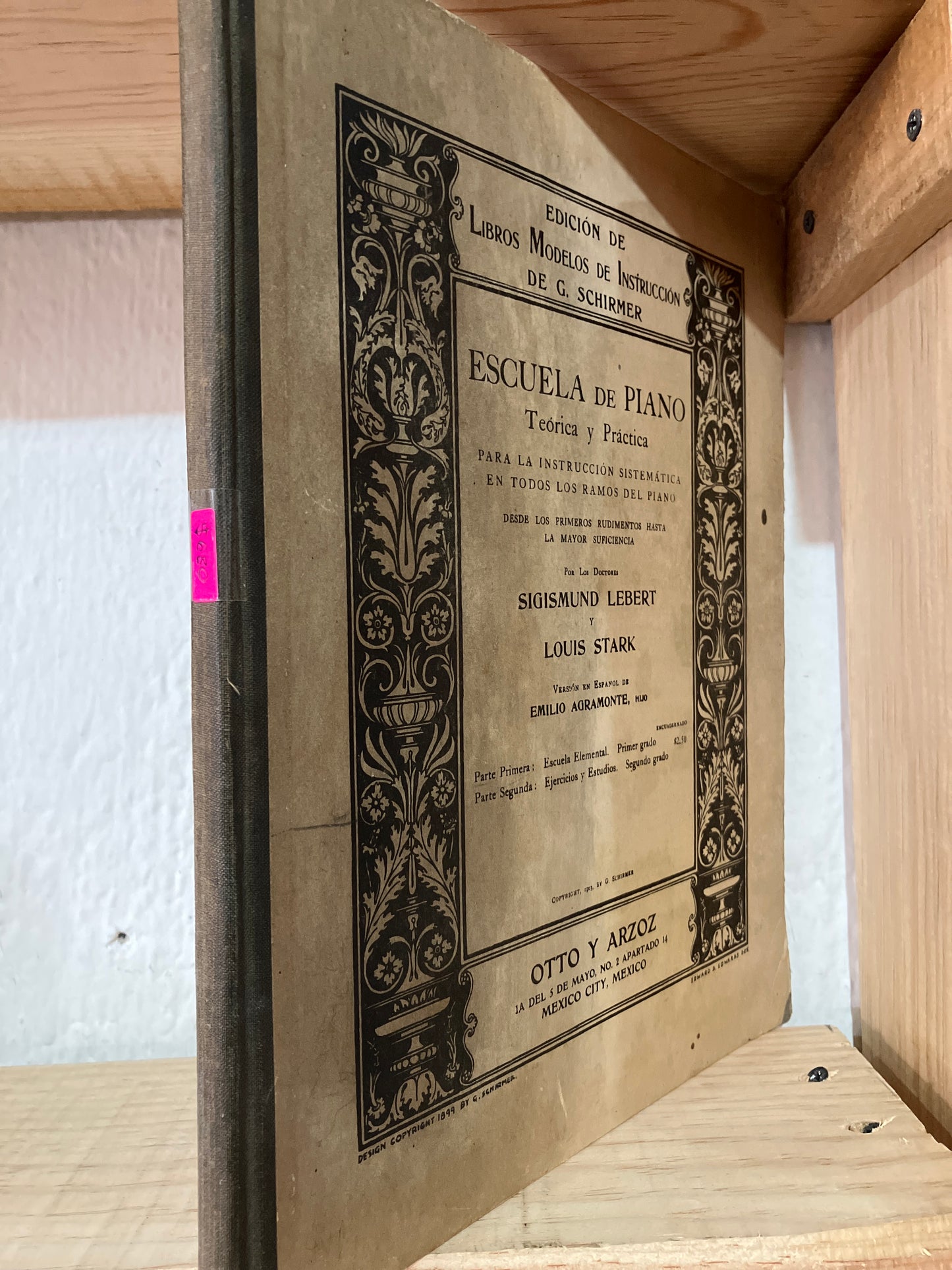 ESCUELA DE PIANO TEORÍA Y PRÁCTICA POR LOUIS STARK USADO ANTIGUOS ALDAMA