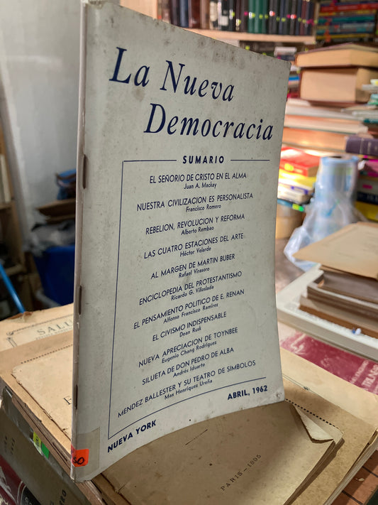 LA NUEVA DEMOCRACIA POR AUTORES VARIOS 1962 VOLUMEN XLII USADO ANTIGUOS ALDAMA