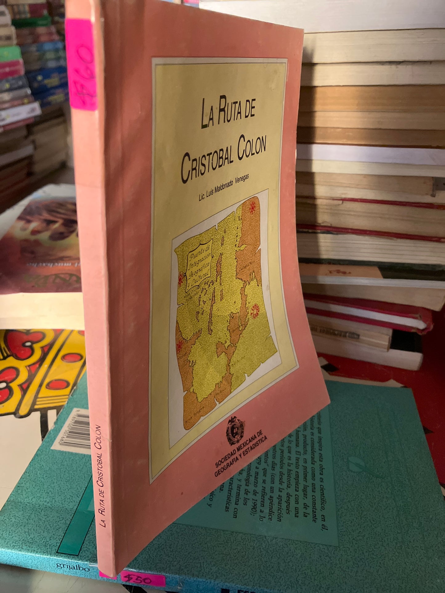 LA RUTA DE CRISTÓBAL COLÓN POR LUIS MALDONADO VENEGAS USADO HISTORIA LITERARIO 207