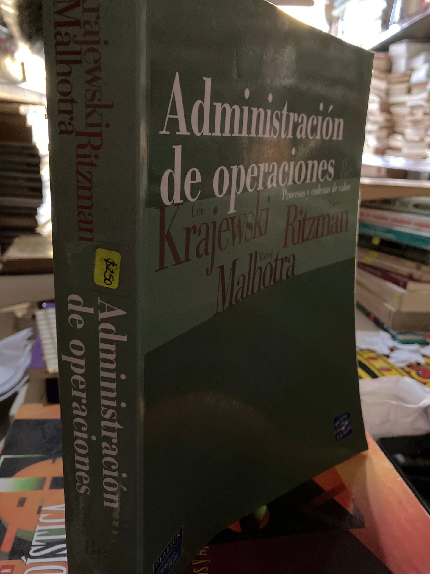 ADMINISTRACIÓN DE OPERACIONES POR AUTORES VARIOS USADO ADMINISTRACIÓN LITERARIO 207