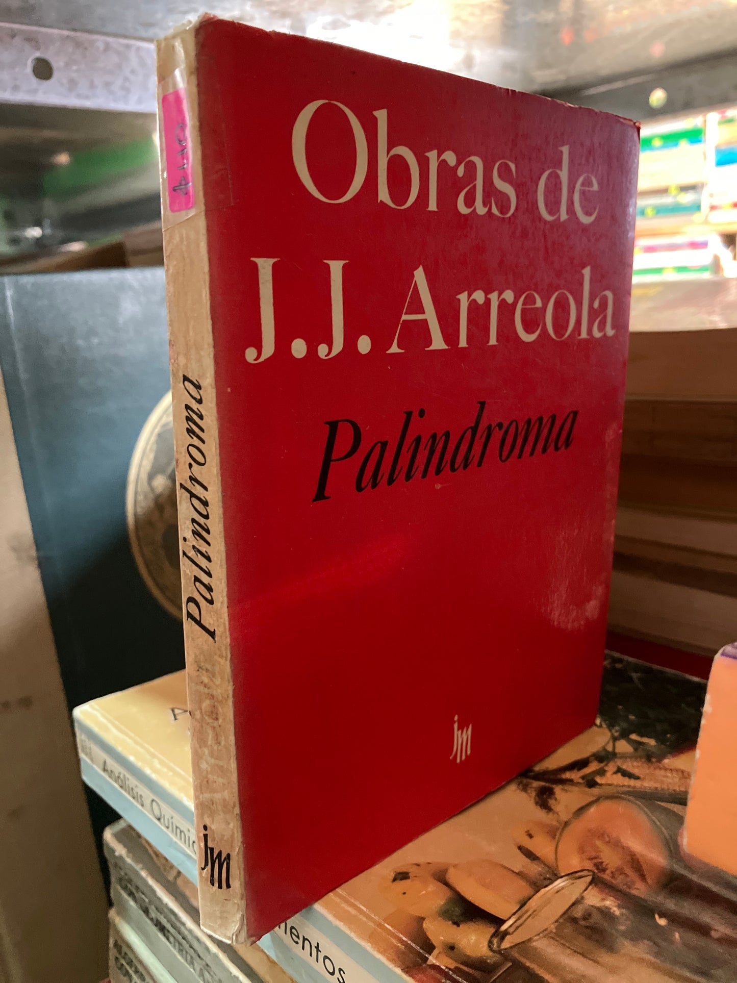PALINDROMA POR J J ARREOLA USADO NOVELAS ALDAMA