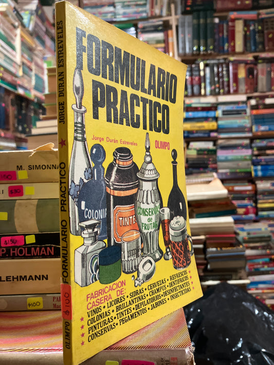 FORMULARIO PRÁCTICO POR JORGE DURÁN ESTREVELES USADO QUÍMICA ALDAMA