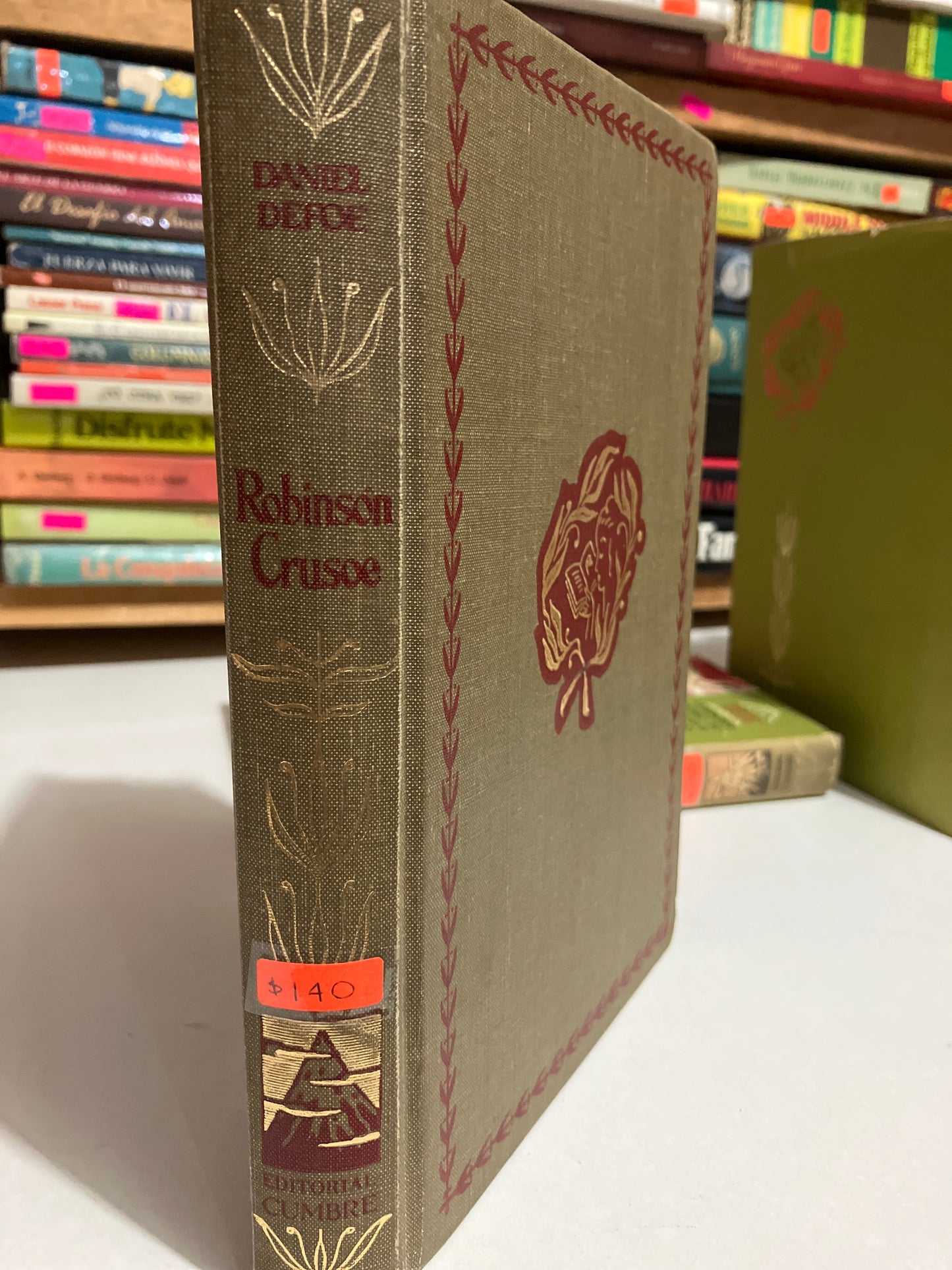 ROBINSON CRUSOE POR DANIEL DEFOE USADO NOVELAS JUAREZ