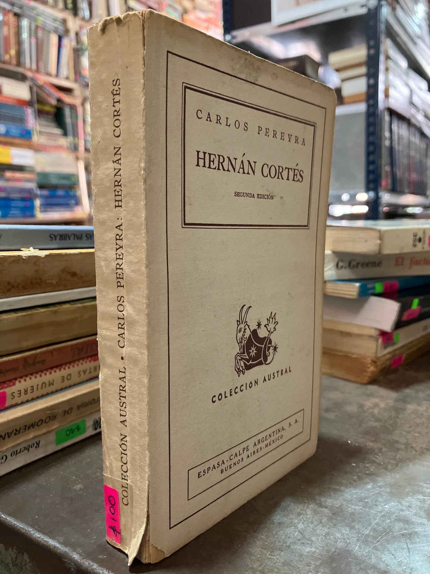 HERNÁN CORTES POR CARLOS PEREYRA USADO NOVELAS ALDAMA