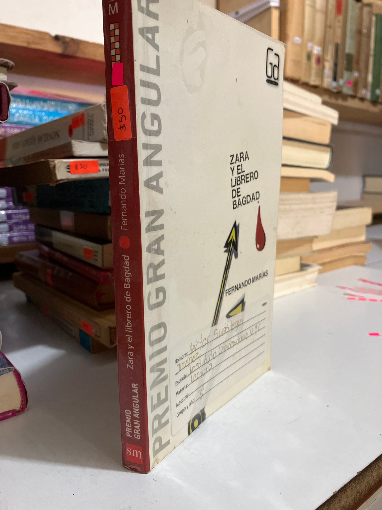 ZARA Y EL LIBRERO DE BAGDAD POR FERNANDO MARIAS USADO NOVELAS JUAREZ