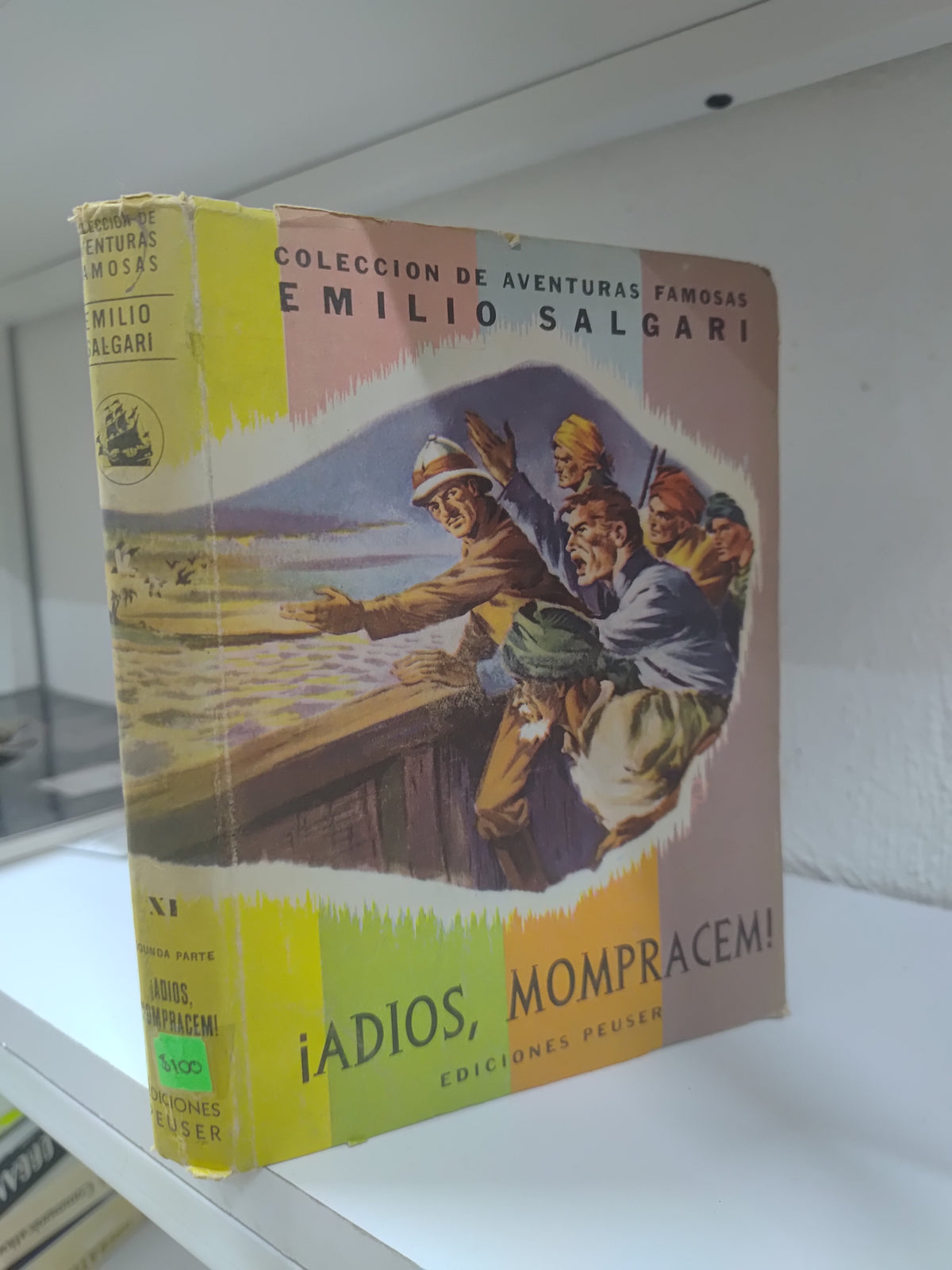 ADIOS MOMPRACEM POR EMILIO SALGARI USADO NOVELAS JUAREZ 515
