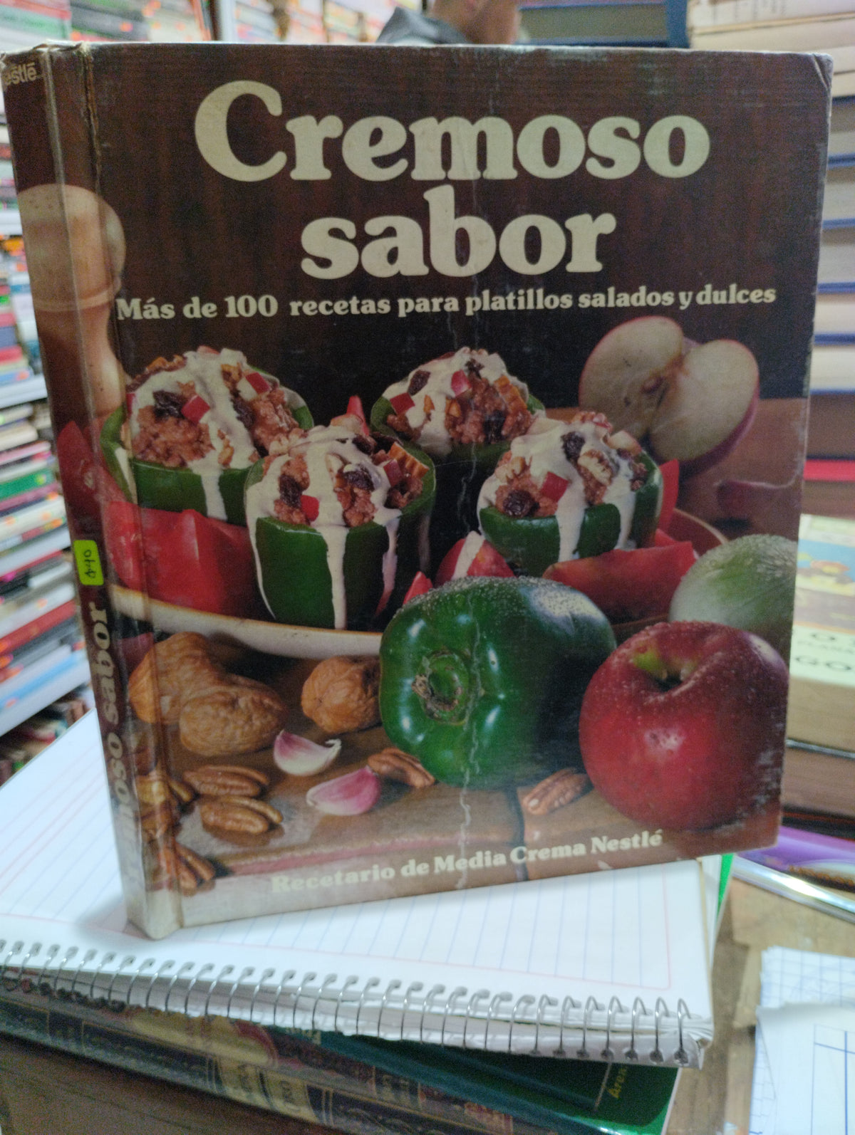 CREMOSO SABOR RECETARIO DE MEDIA CREMA NESTLE POR NESTLE USADO COCINA JUAREZ 515