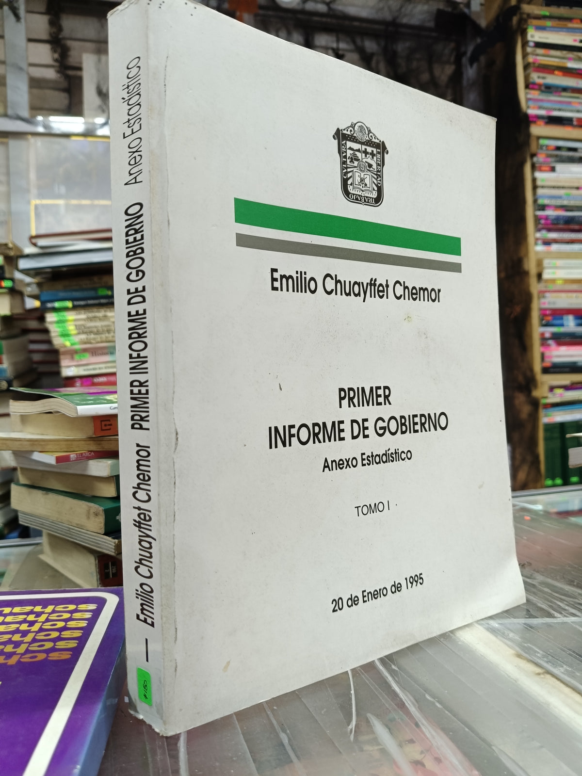 PRIMER INFORME DE GOBIERNO  ANEXO ESTADISTICO POR EMILIO CHUYFFET CHEMOR USADO HISTORIA JUÁREZ 507