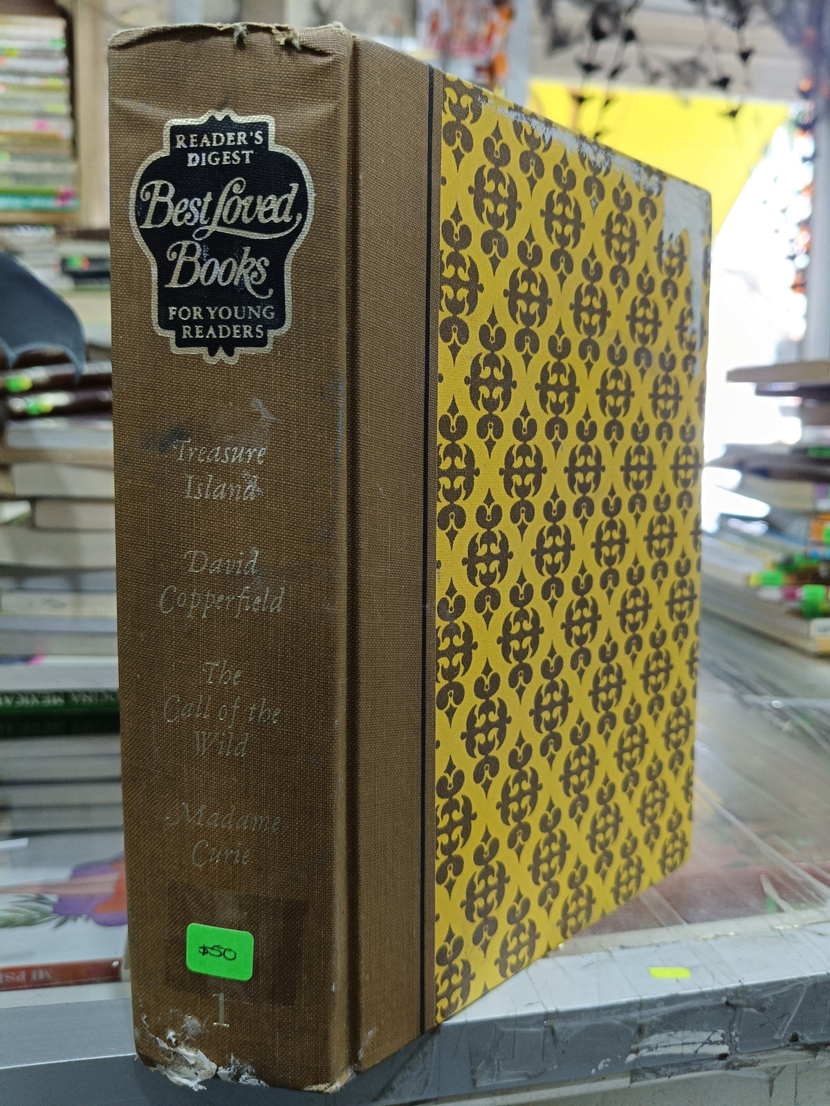 TREASURE ISLAND POR ROBERT LOUIS STEVESON, DAVID COPPERFIELD POR CHARLES DICKENS, THE CALL OF THE WILD POR JACK LONDON, MADAME CURIE PIR EVE CURIE USADO IDIOMAS JUAREZ 507