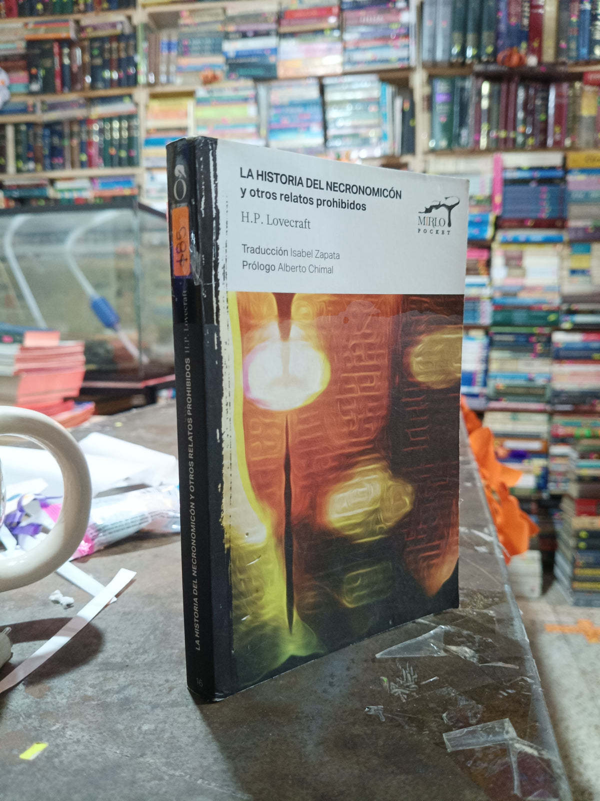 LA HISTORIA DEL NECRONOMICON Y OTROS RELATOS PROHIBIDOS POR H P LOVECRAFT USADO NOVELA ALDAMA