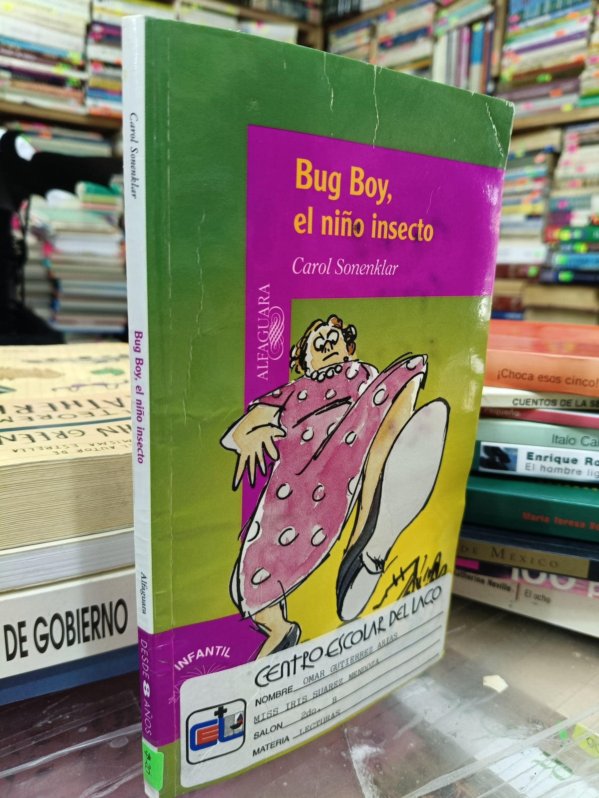 BUG BOY EL NIÑO INSECTO POR CAROL SONENKLAR USADO INFANTIL JUAREZ 507