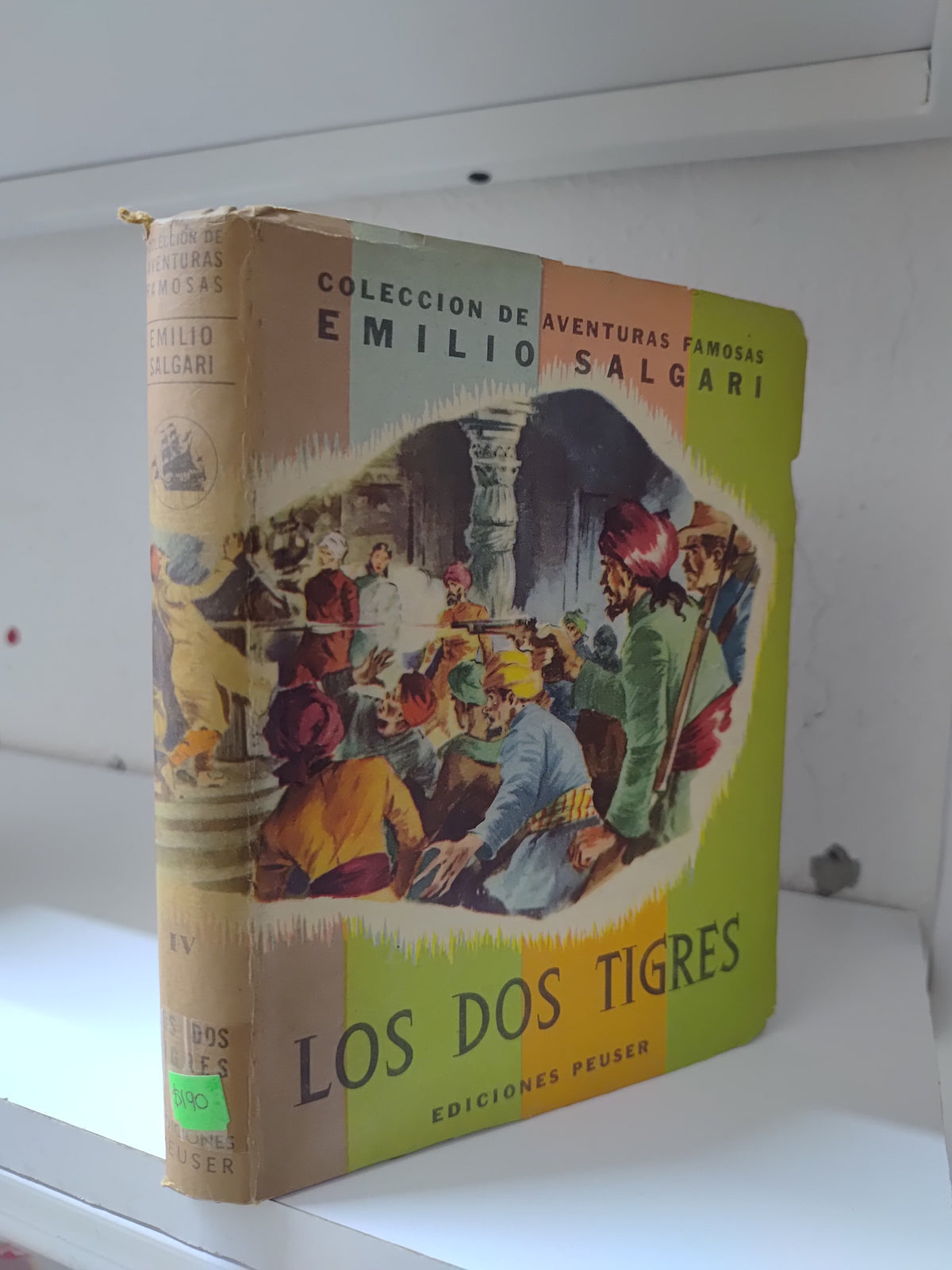 LOS DOS TIGRES POR EMILIO SALGARI USADO NOVELAS JUAREZ 515