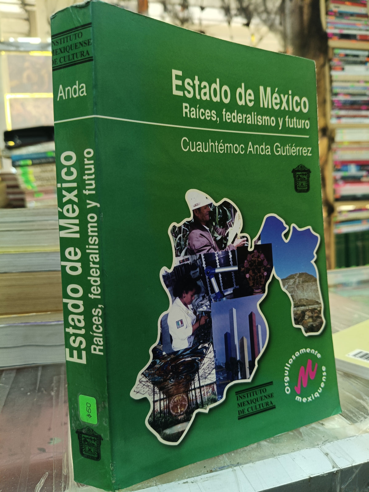 ESTADO DE MEXICO RAICES FEDERALISMO Y FUTURO POR CUAUHTEMOC ANDA GUTIERREZ USADO HISTORIA JUÁREZ 507
