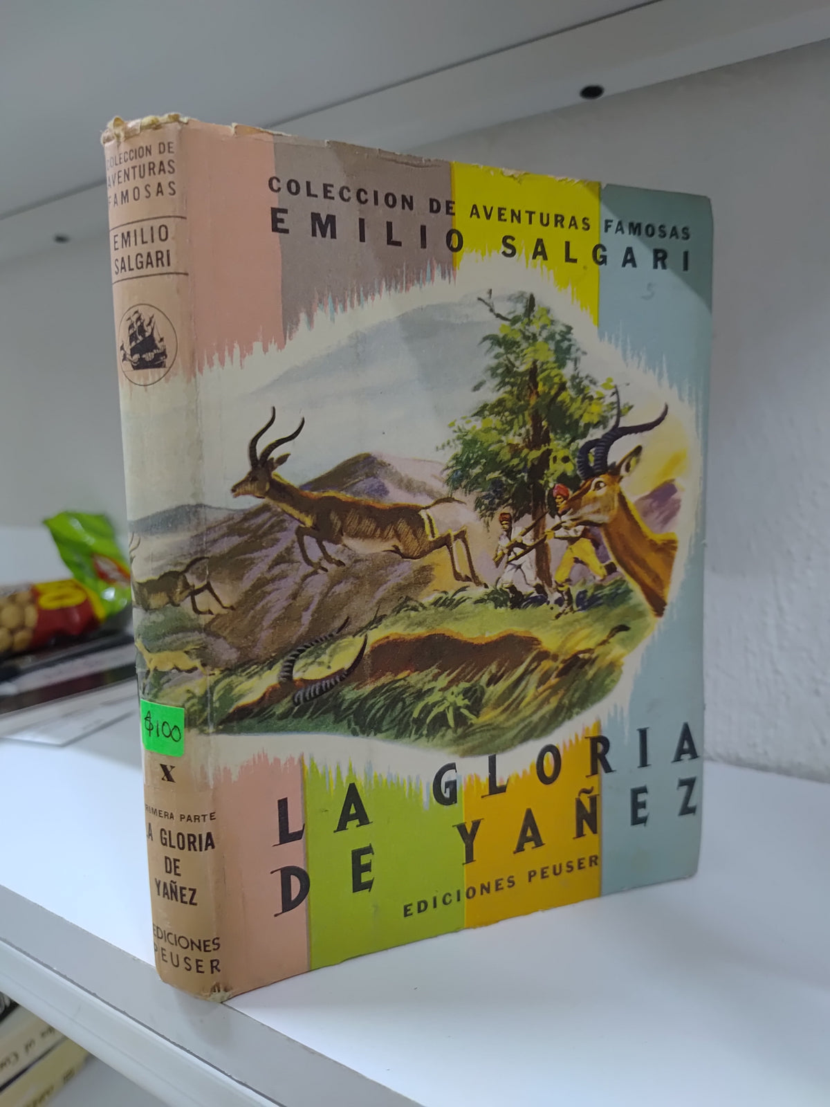 LA GLORIA DE YAÑEZ POR EMILIO SALGARI USADO NOVELAS JUAREZ 515