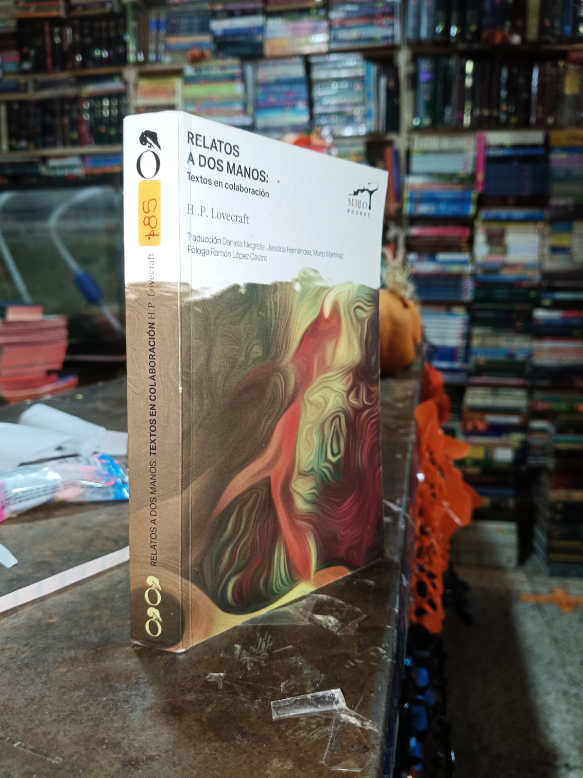 RELATOS A DOS MANOS TEXTOS EN COLABORACION POR H P LOVECRAFT USADO NOVELA ALDAMA