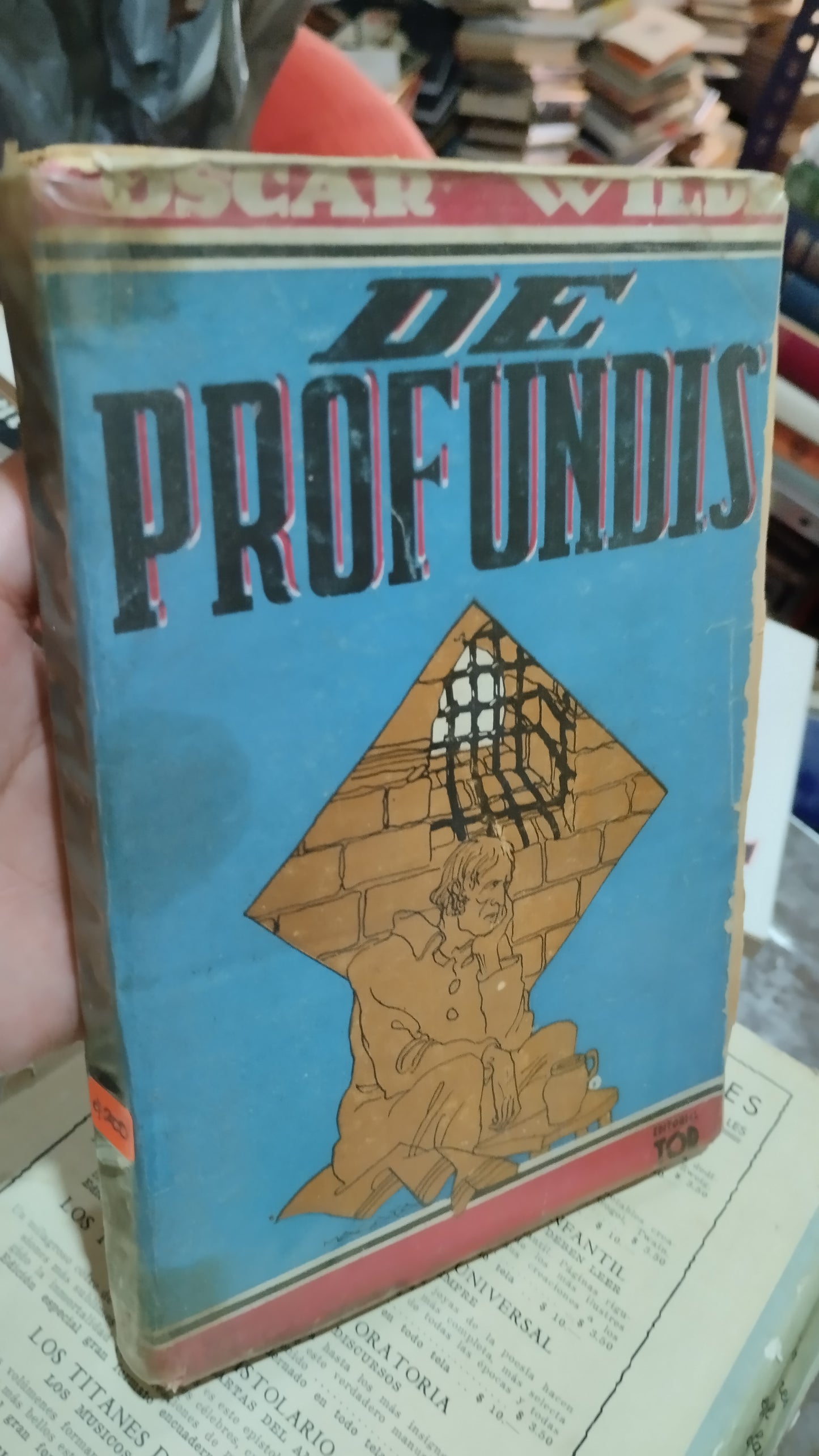DE PROFUNDIS POR OSCAR WILDE LIBRO USADO ANTIGUO ALDAMA