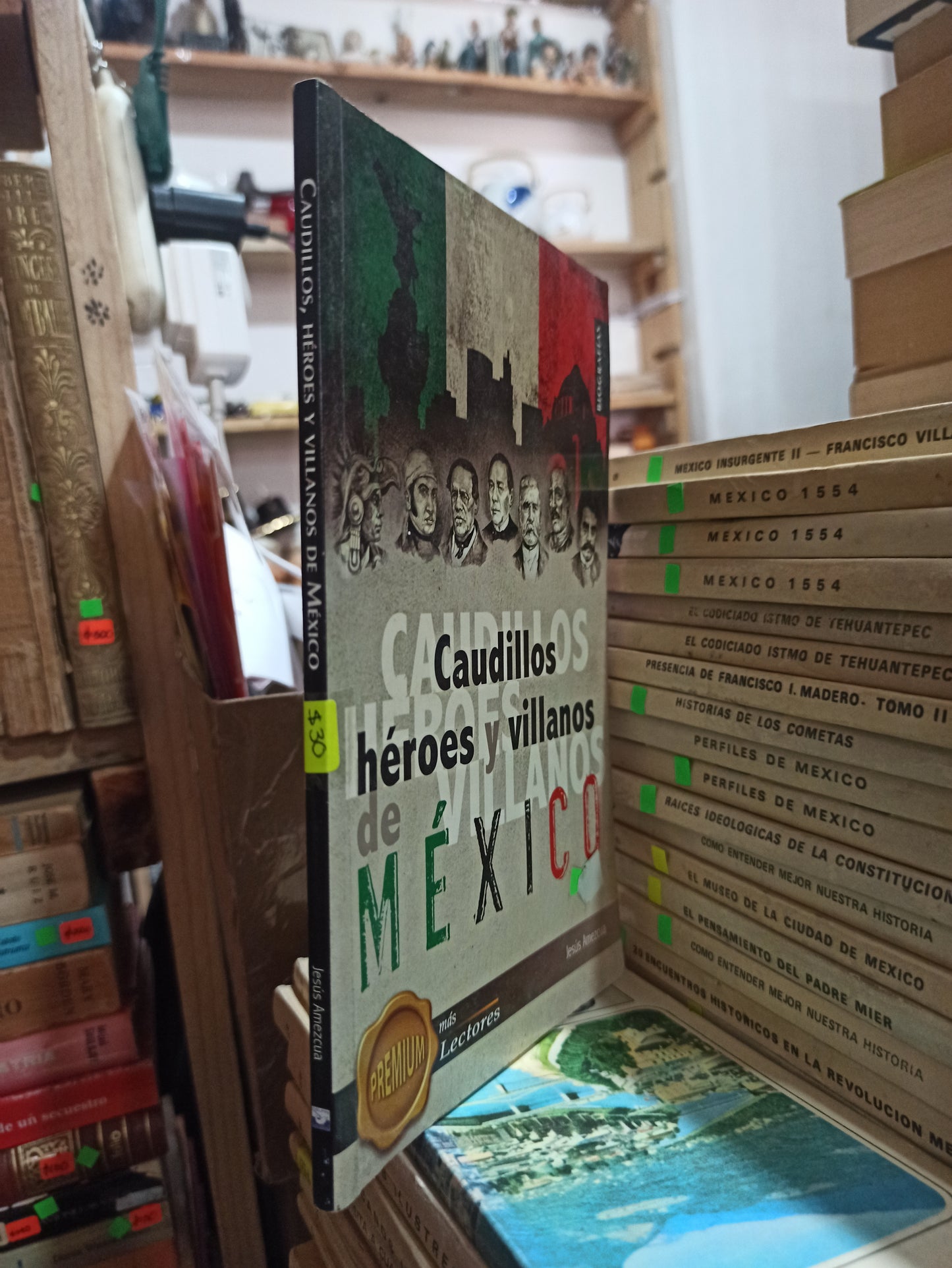 CAUDILLOS HEROES Y VILLANOS DE MEXICO POR JESUS AMEZCUA USADO HISTORIA ALDAMA