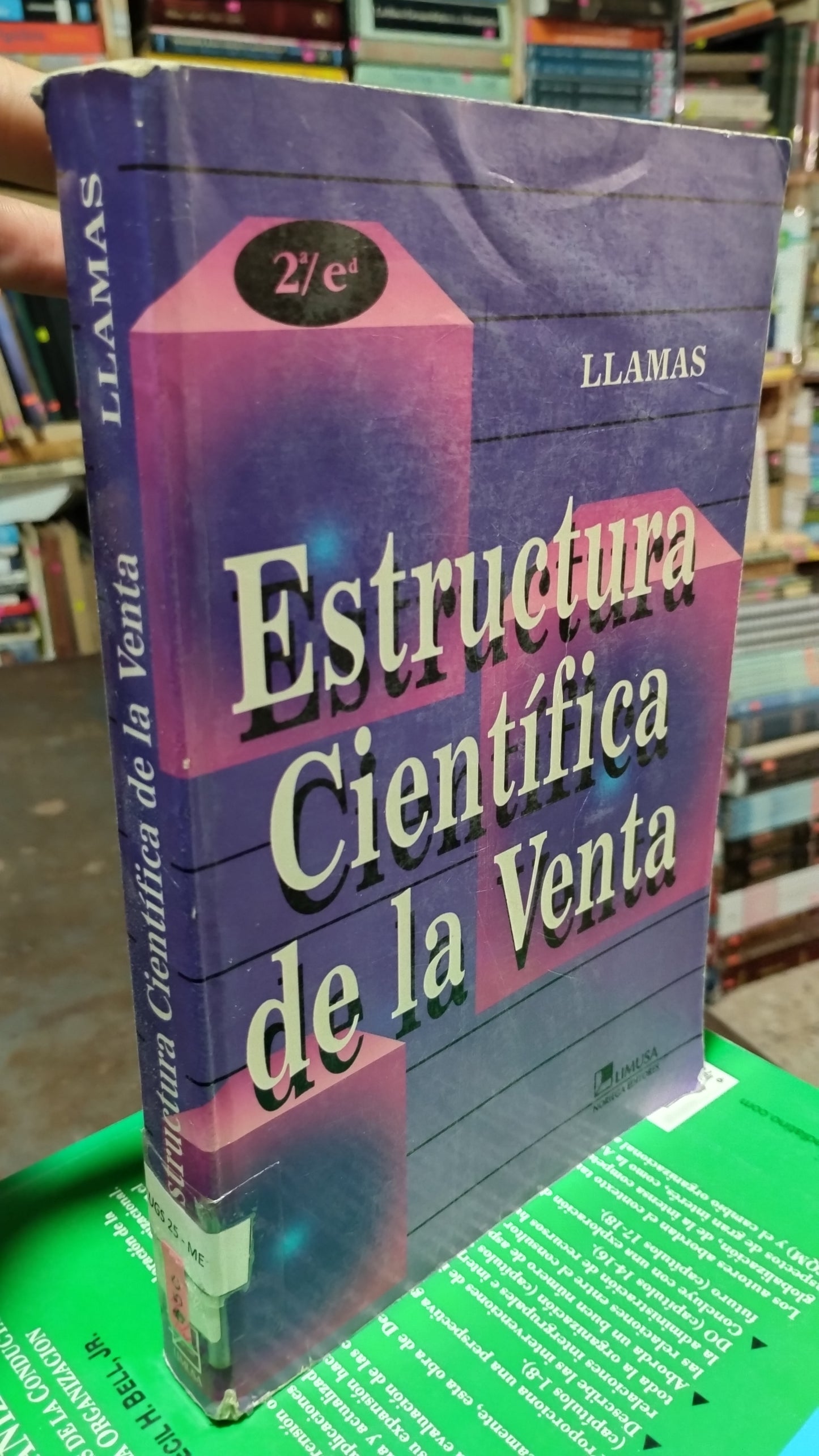 ESTRUCTURA CIENTIFICA DE LA VENTA POR LLAMAS LIBRO USADO ADMINISTRACION ALDAMA