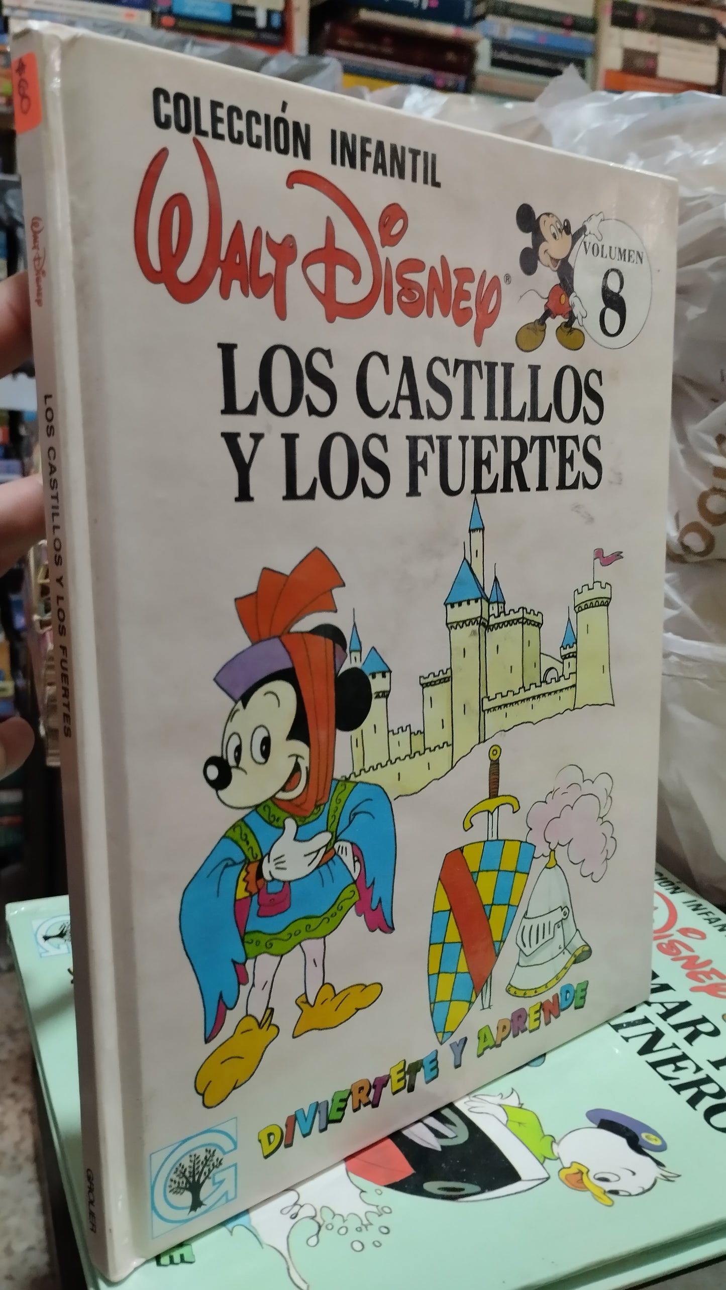 LOS CASTILLOS Y LOS FUERTES POR EDITORIAL GROLIER LIBRO USADO INFANTIL ALDAMA