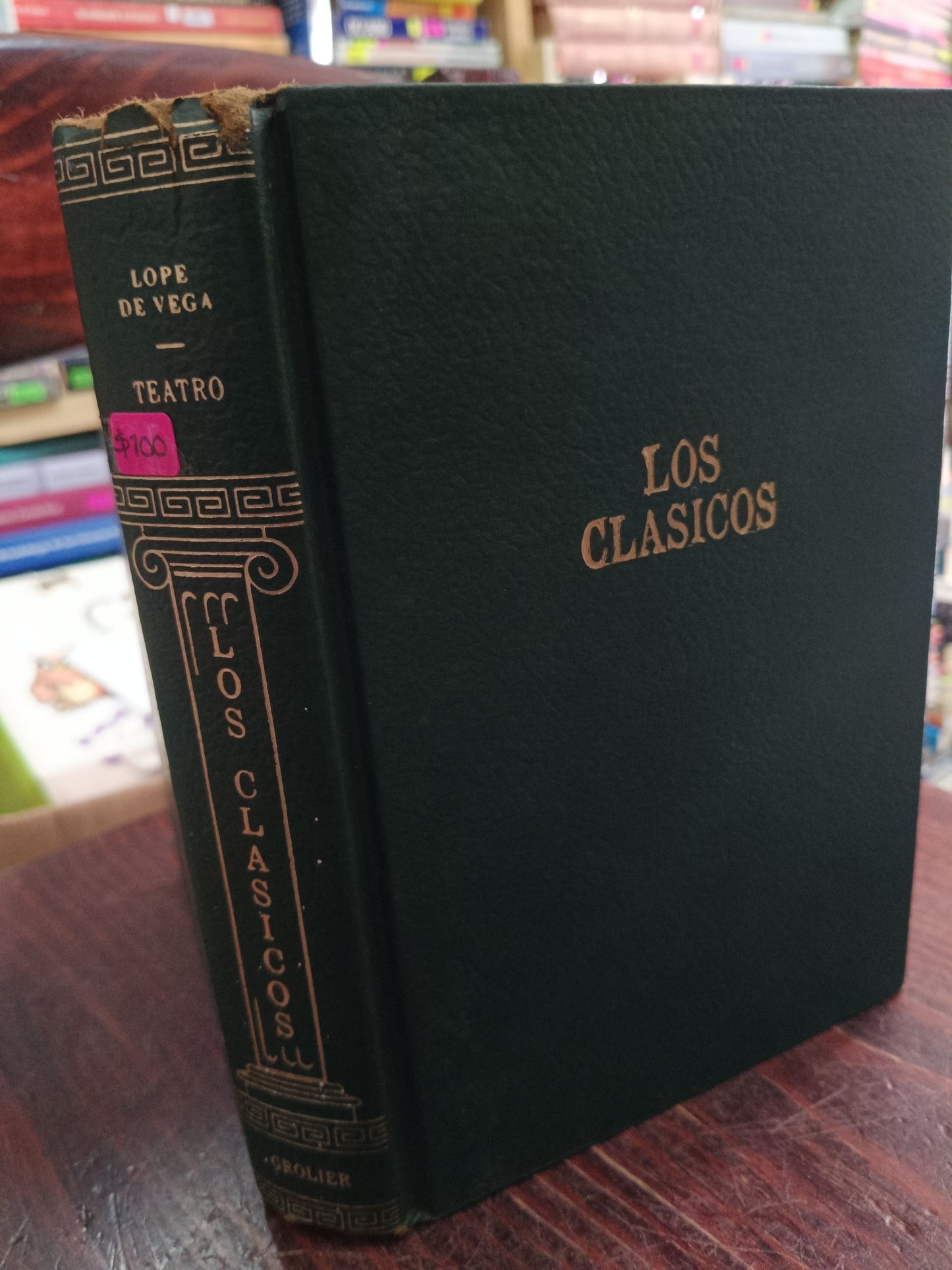 LOS CLASICOS LOPE DE VEGA GROLIER USADO NOVELA LITERARIO 305