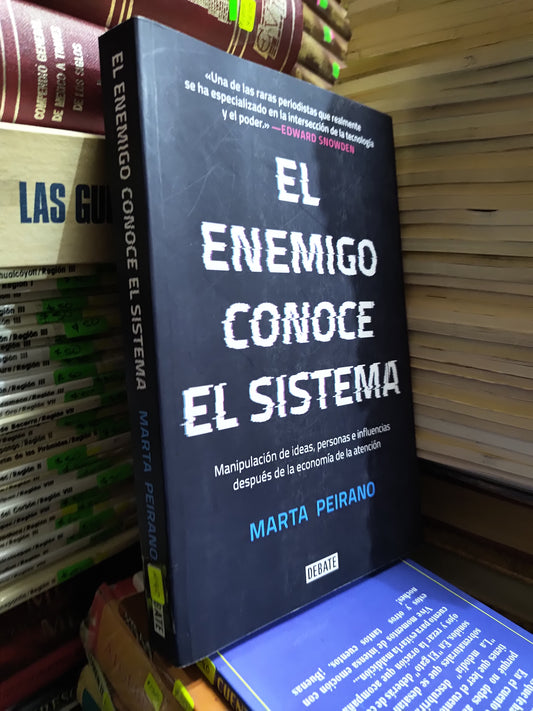 EL ENEMIGO CONOCE EL SISTEMA POR MARTA PEIRANO USADO NOVELAS JUAREZ 507