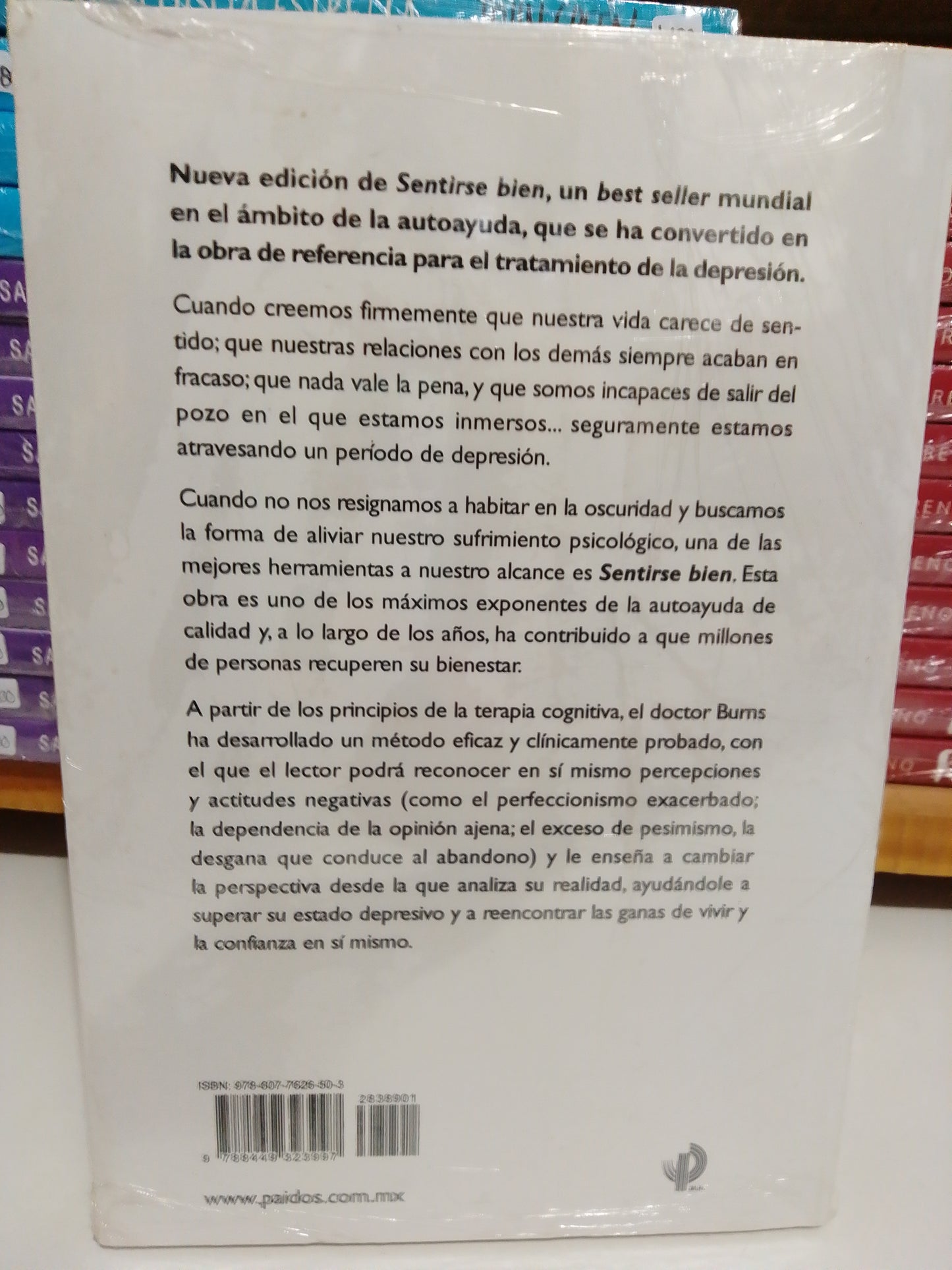 SENTIRSE BIEN POR DAVID D.BURNS NUEVO JUAREZ