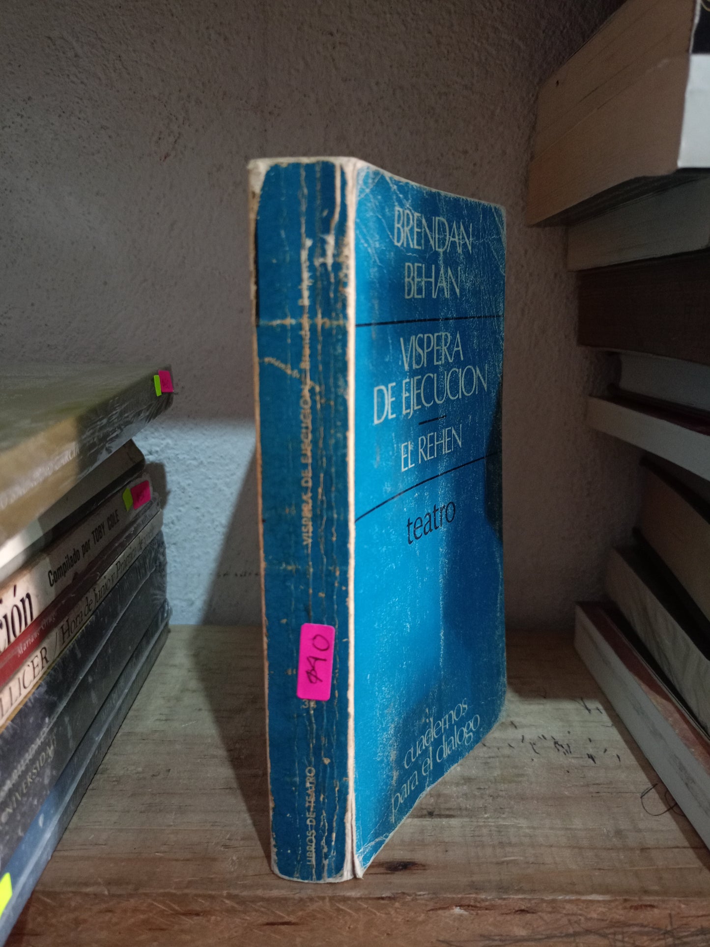 VISPERA DE EJECUCION EL REHEN TEATRO POR BRENDAN BEHAN USADO NOVELA LITERARIO 305