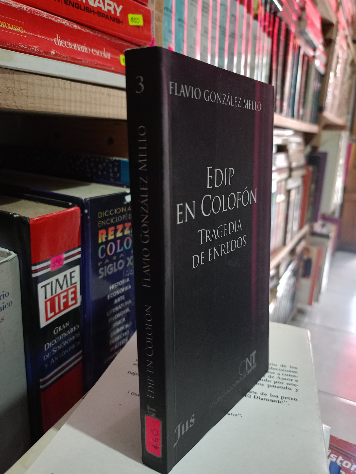 EDIP EN COLOFON TRAGEDIA DE ENREDOS POR FLAVIO GONZALEZ MELLO USADO NOVELA LITERARIO #305