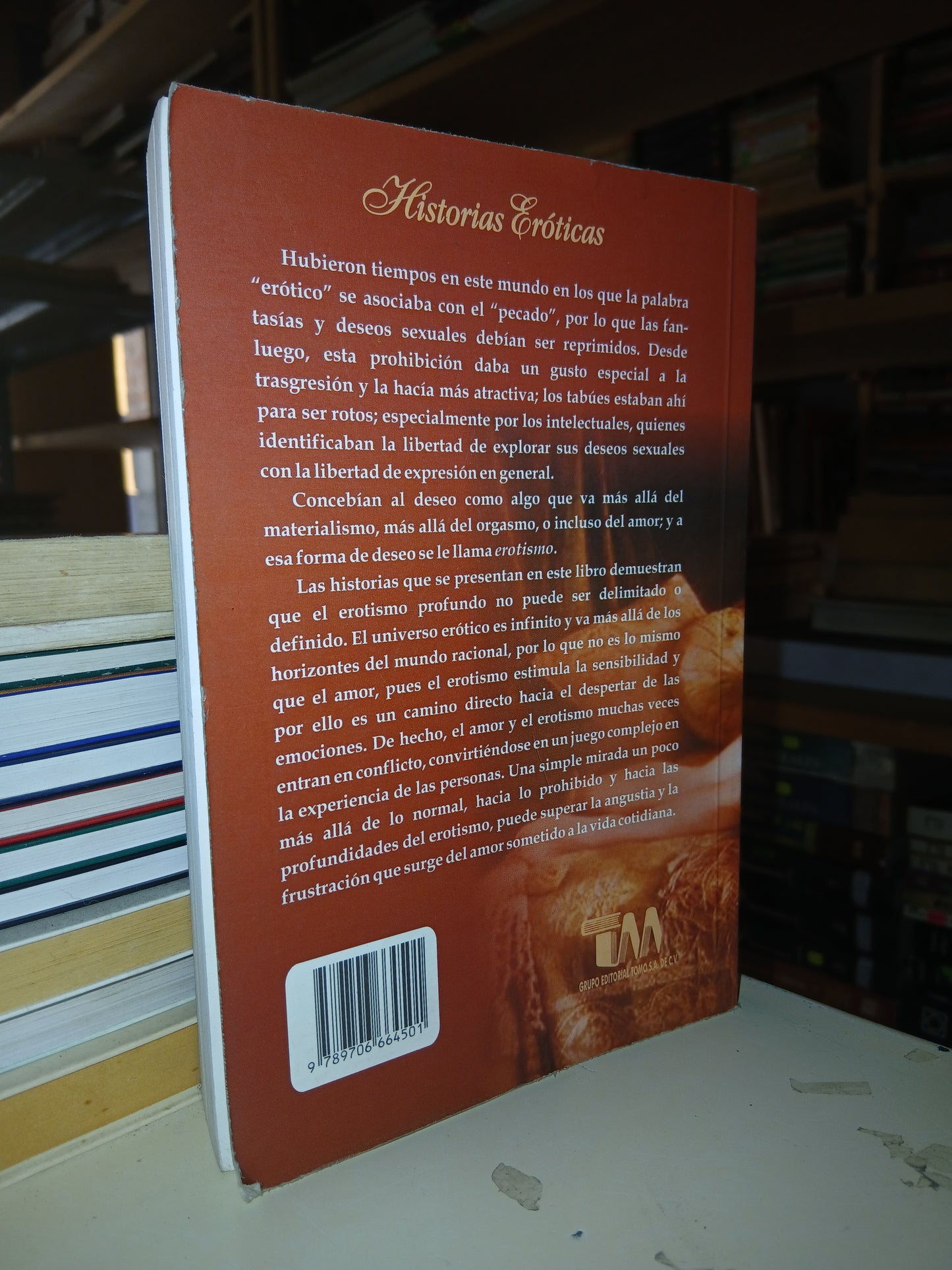 HISTORIAS ERÓTICAS (VARIOS AUTORES)USADO NOVELA LITERARIO 207