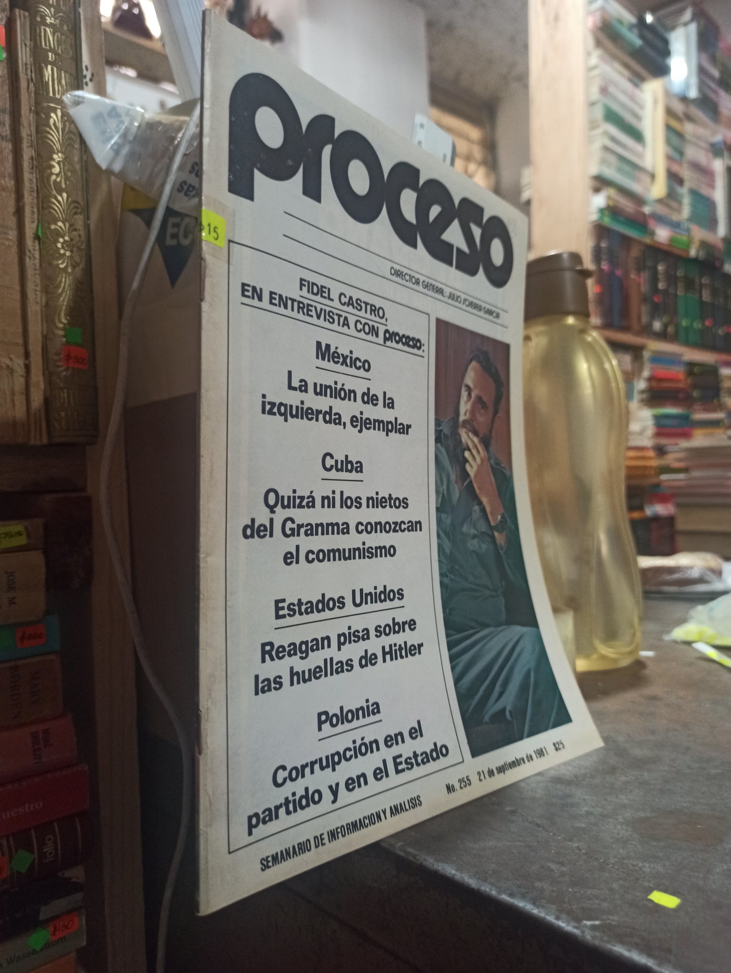 REVISTA PROCESO LA UNION DE LA IZQUIERDA EJEMPLAR POR JULIO SCHERER GARCIA USADO BUEN ESTADO PASTA BLANDA
