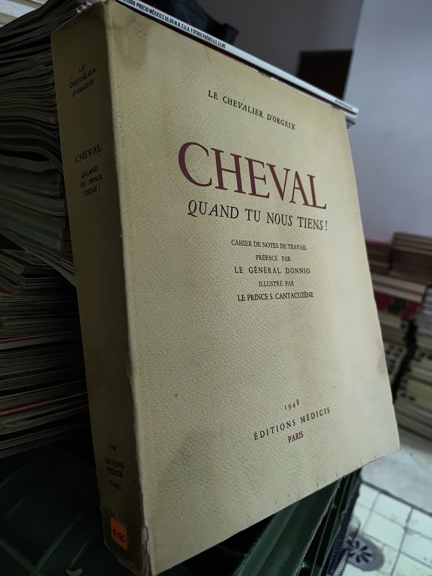 CHEVAL QUAND TU NOUS TIENS POR LE CHEVALIER D ORGEIX USADO IDIOMAS JUAREZ 515