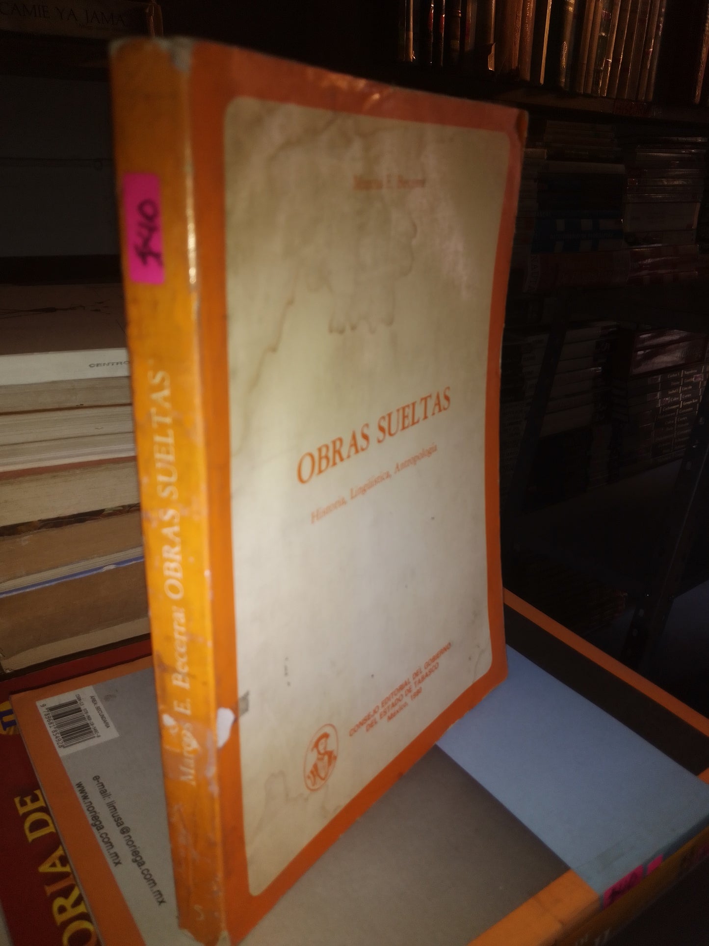 OBRAS SUELTAS POR MARCOS E BECERRA USADO HISTORIA LITERARIO 207