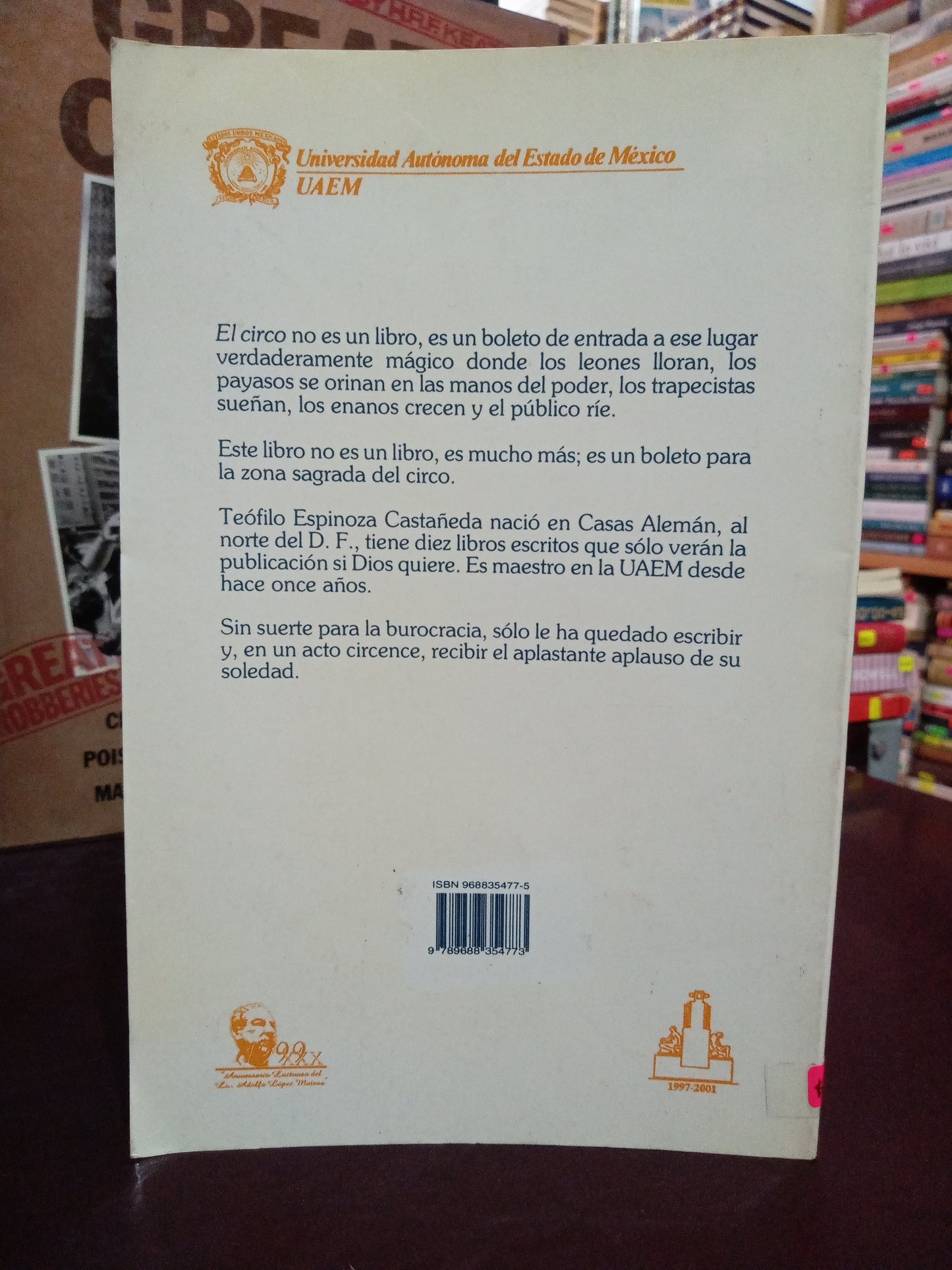 EL CIRCO POR TEÓFILO ESPINOZA CASTAÑEDA USADO POESÍA LITERARIO 305